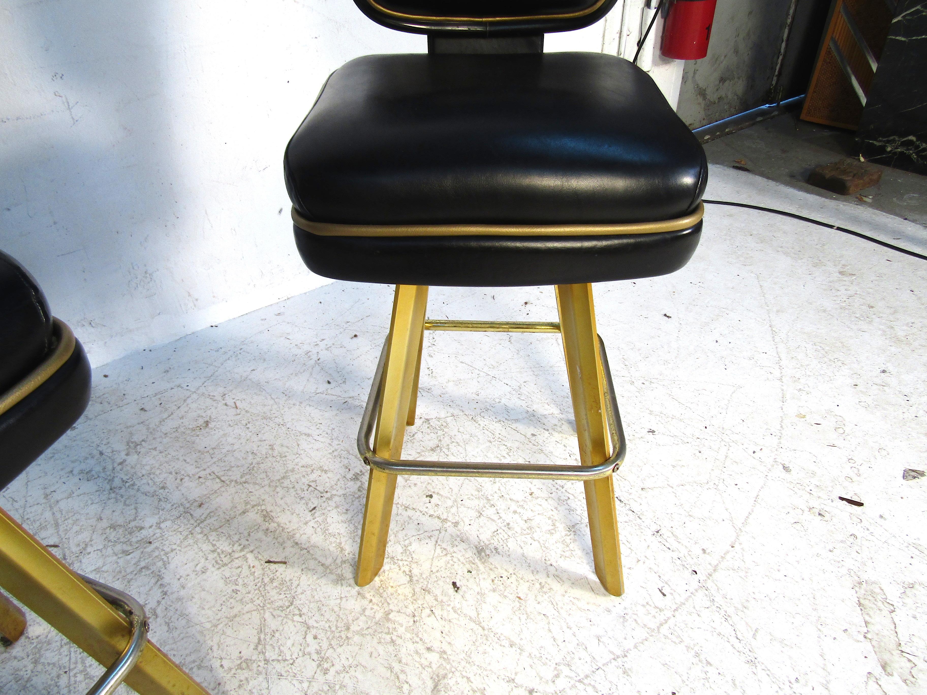20th Century Pair of Trump Plaza Bar Stools For Sale