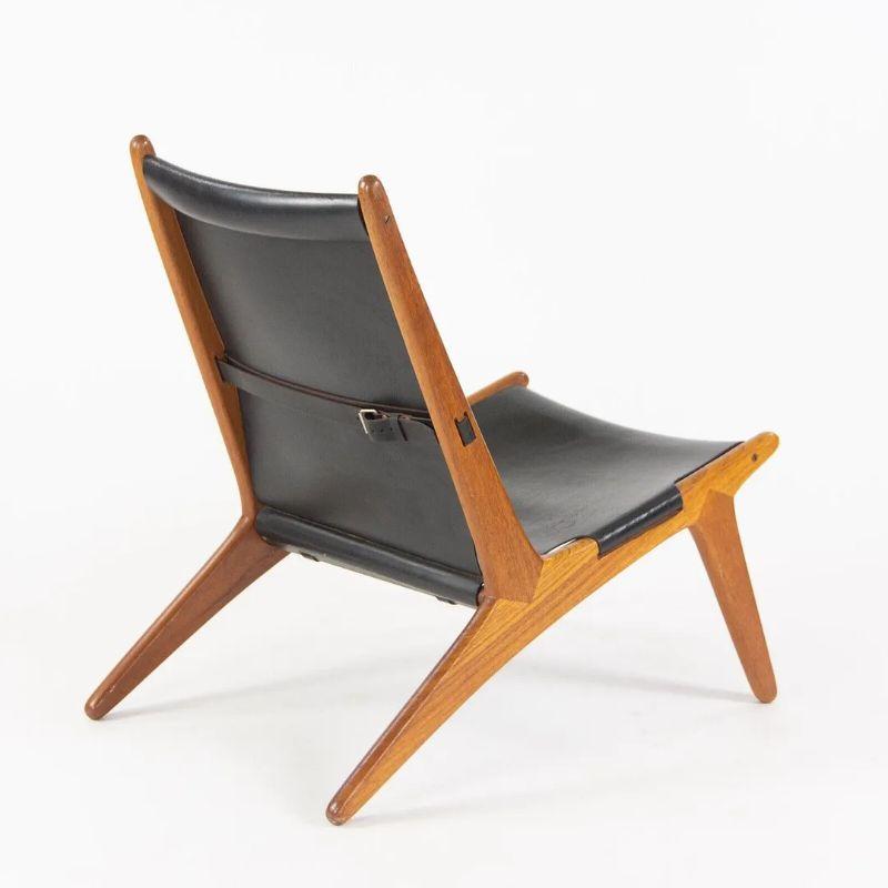 Pair Uno & Östen Kristiansson Hunting Chair for Luxus Sweden 1954 Wegner Danish In Good Condition For Sale In Philadelphia, PA