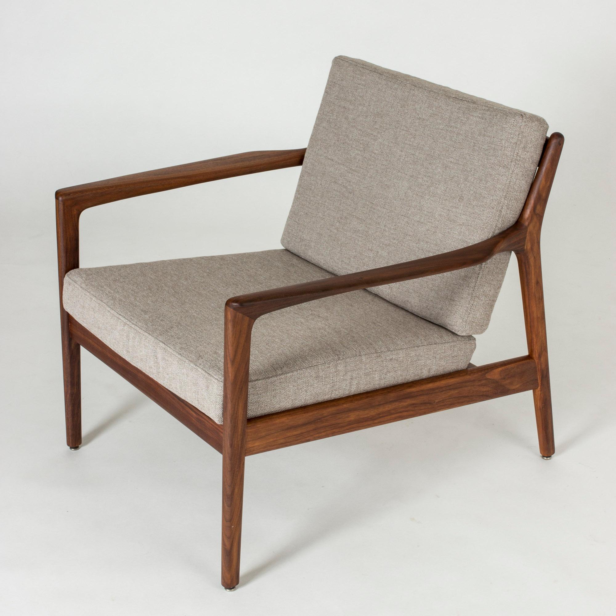 Mid-20th Century Pair of “USA 75” Teak Lounge Chairs by Folke Ohlsson for DUX, Sweden, 1960s