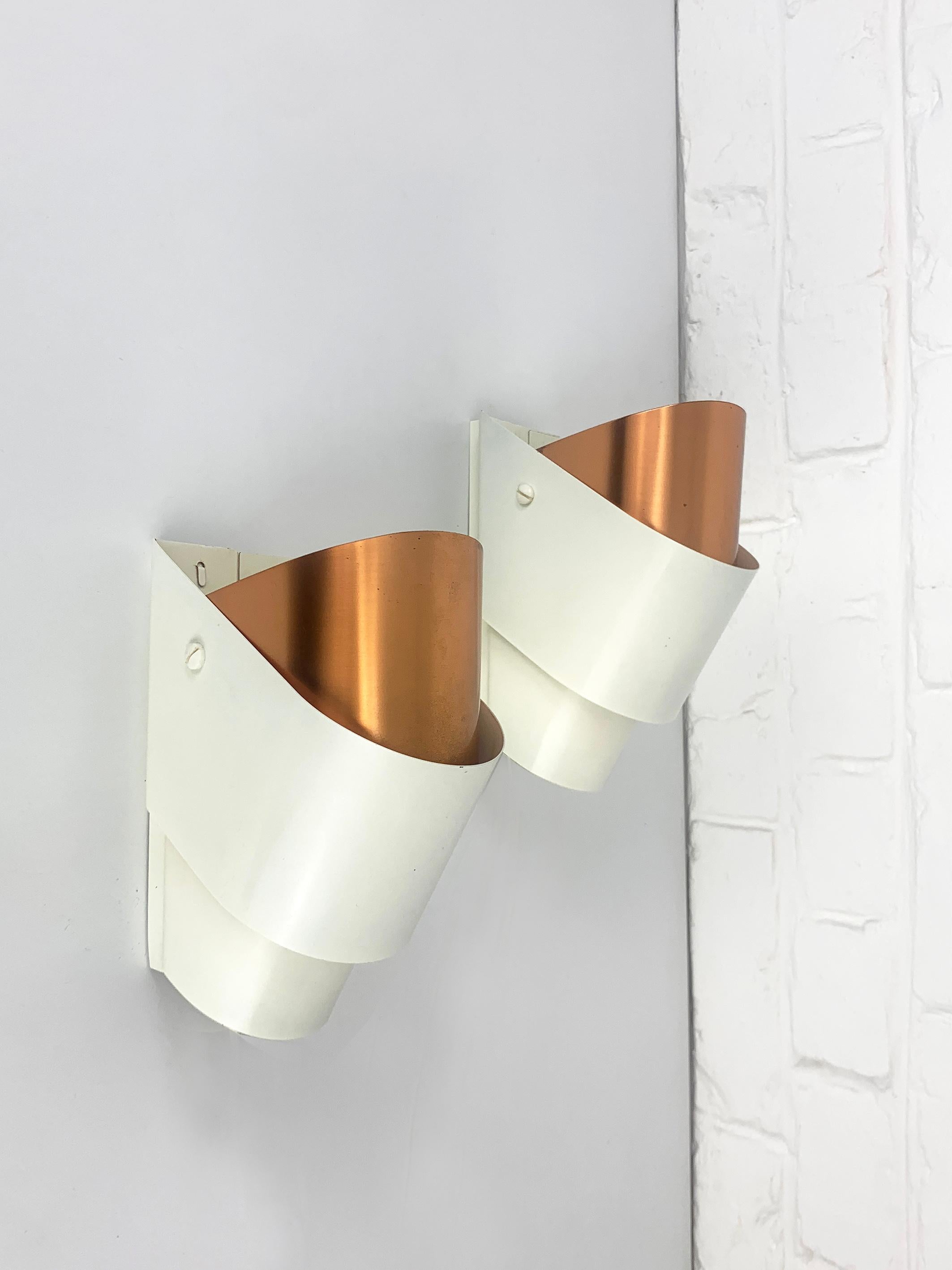 Métal Paire d'appliques V-317 de Hans-Agne Jakobsson pour AB Markaryd, Suède, années 1960 en vente
