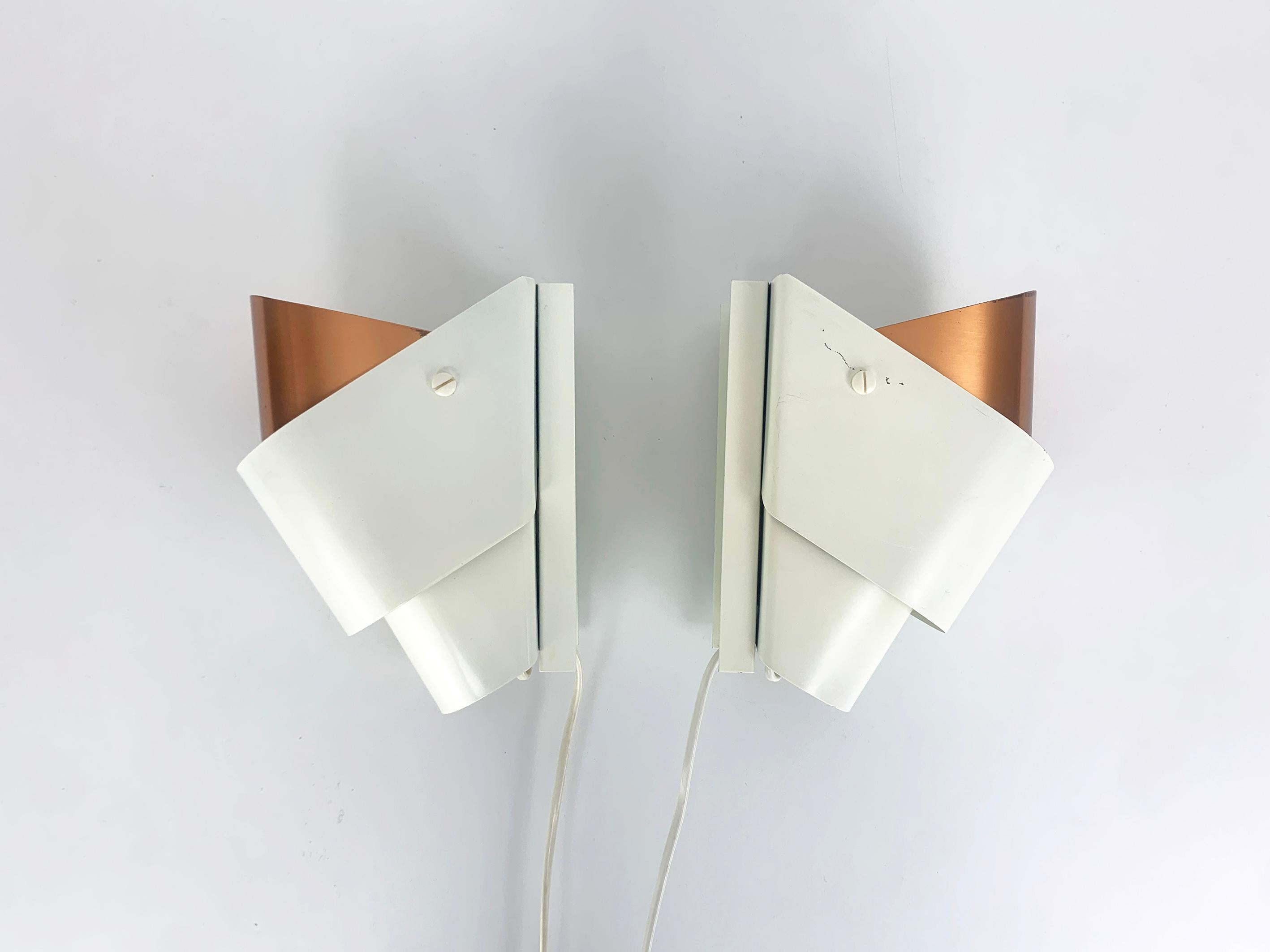 Paire d'appliques V-317 de Hans-Agne Jakobsson pour AB Markaryd, Suède, années 1960 en vente 1