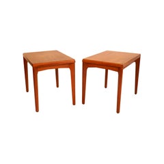 Pair Vejle Stole & Mobelfabrik Danish Modern Teak Side Tables