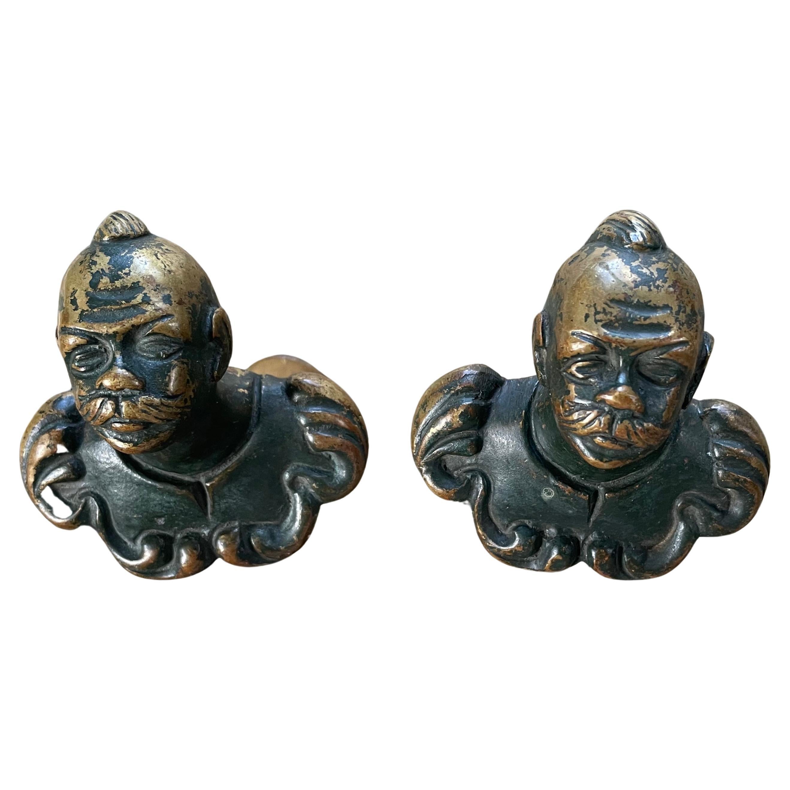 Par de Corbatas Turkomen Venecianas en venta