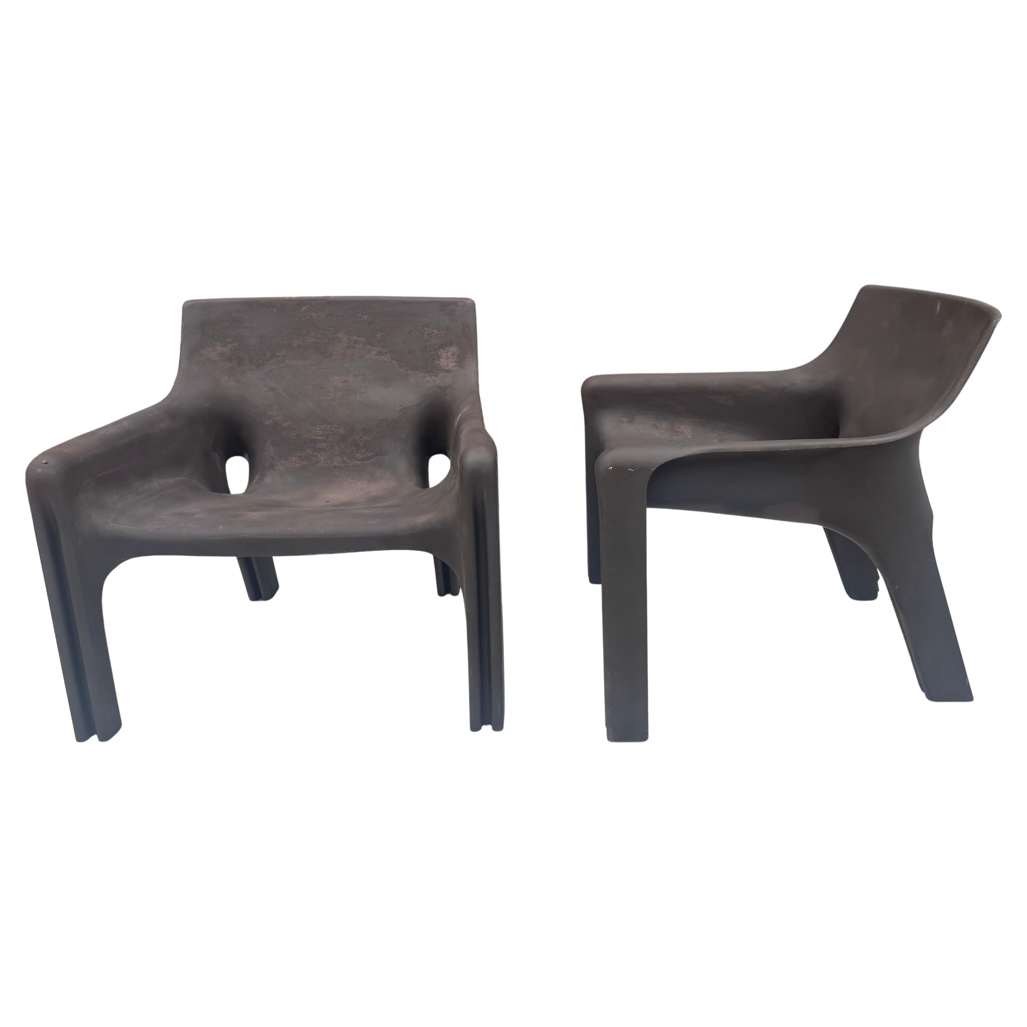 Pair Vico Magistretti 'Vicario' Lounge Chairs For Artemide , Indoor / Outdoor For Sale