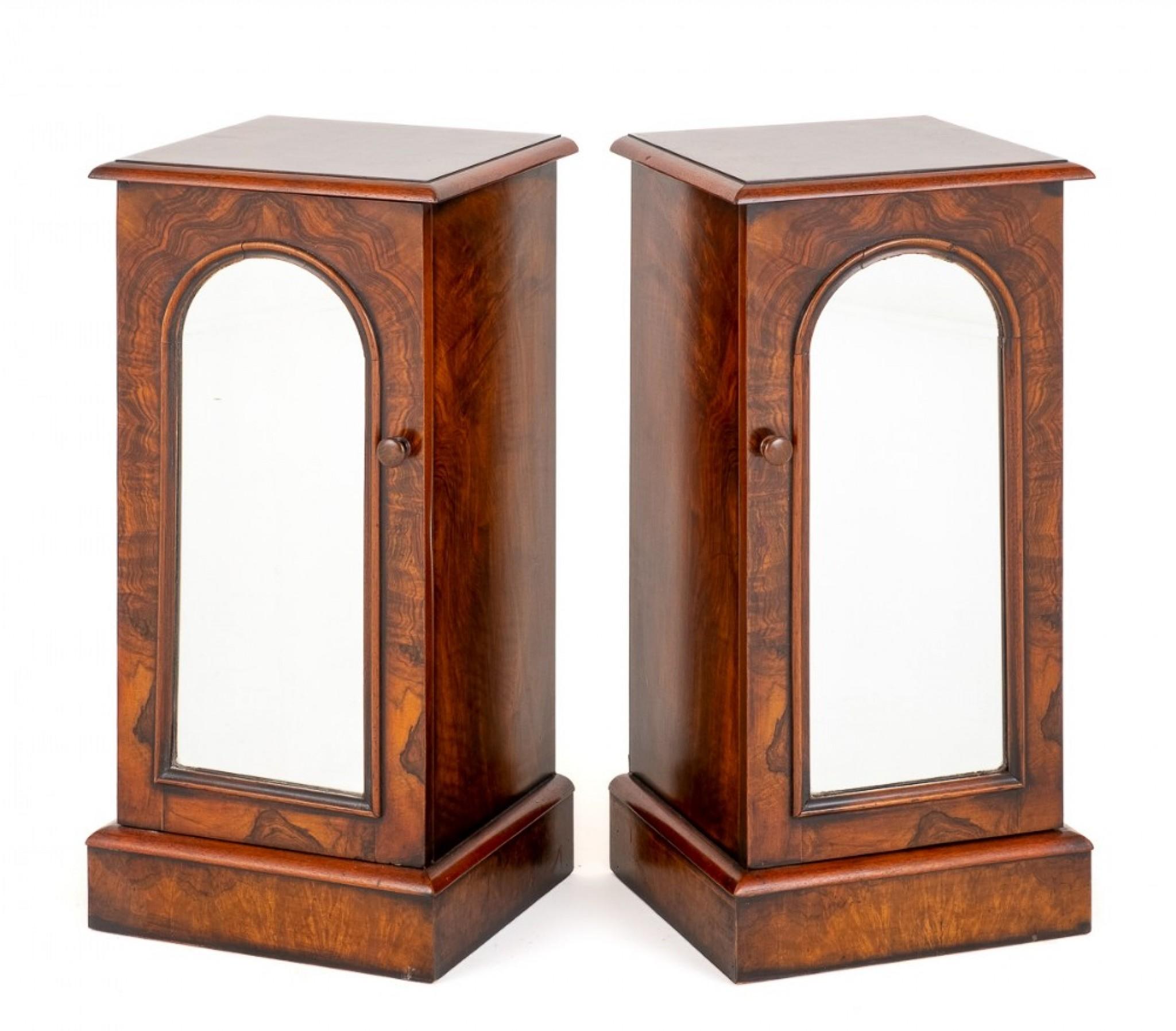 Pair Victorian Bedside Nighstands, 1870 at 1stDibs