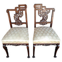 Pair Victorian Chairs Manner of Gabriel Viardot