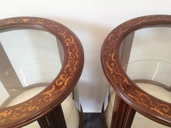 Pair of Victorian Mahogany Display Cabinets