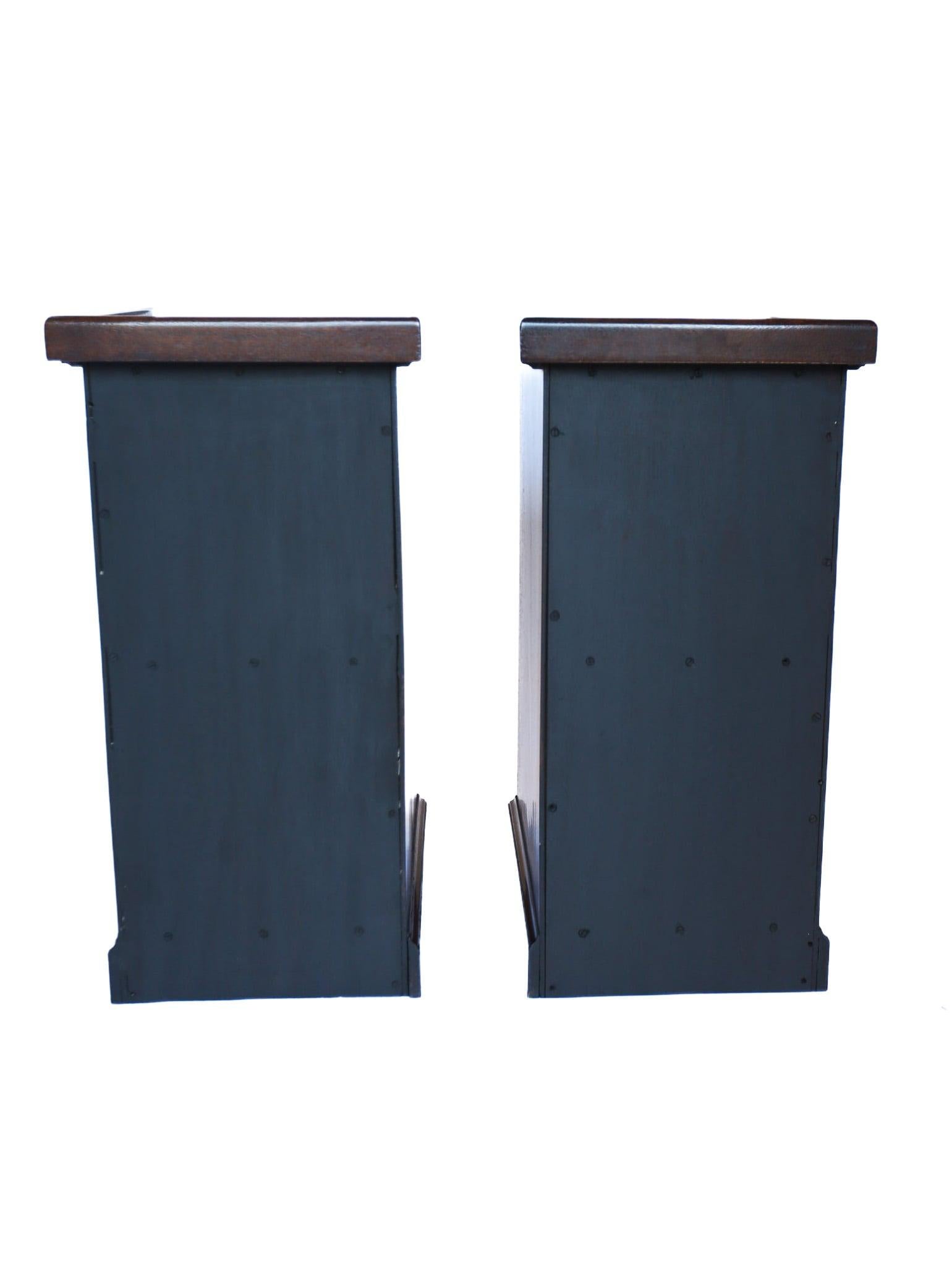 Pair Victorian Mahogany Multi Drawer Chests In Good Condition For Sale In Dereham, GB