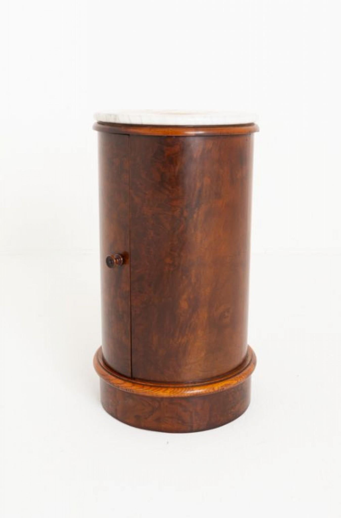 Pair Victorian Pot Cupboards Bedside Cabinets Mahogany 1880 1