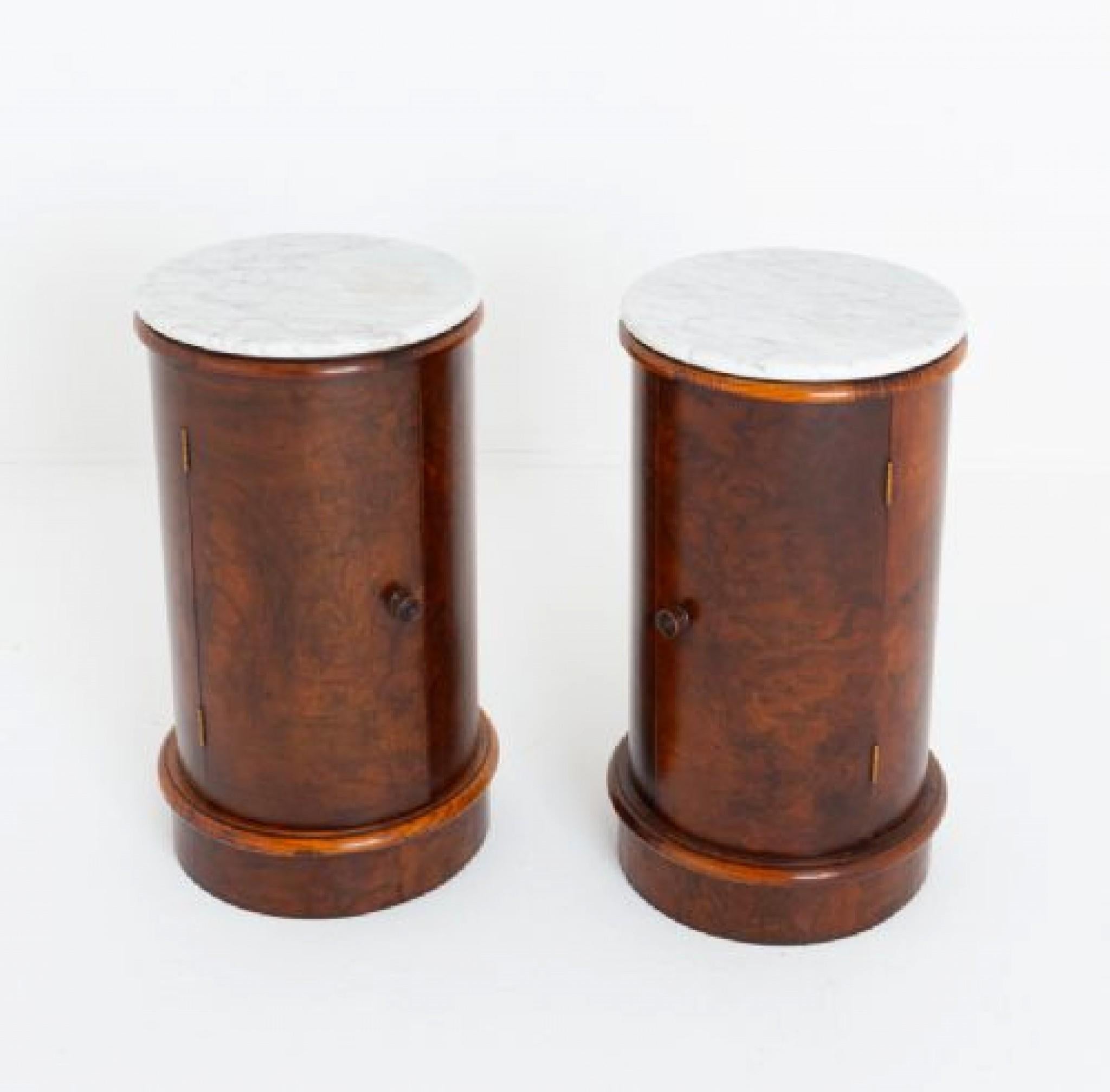 Pair Victorian Pot Cupboards Bedside Cabinets Mahogany 1880 5