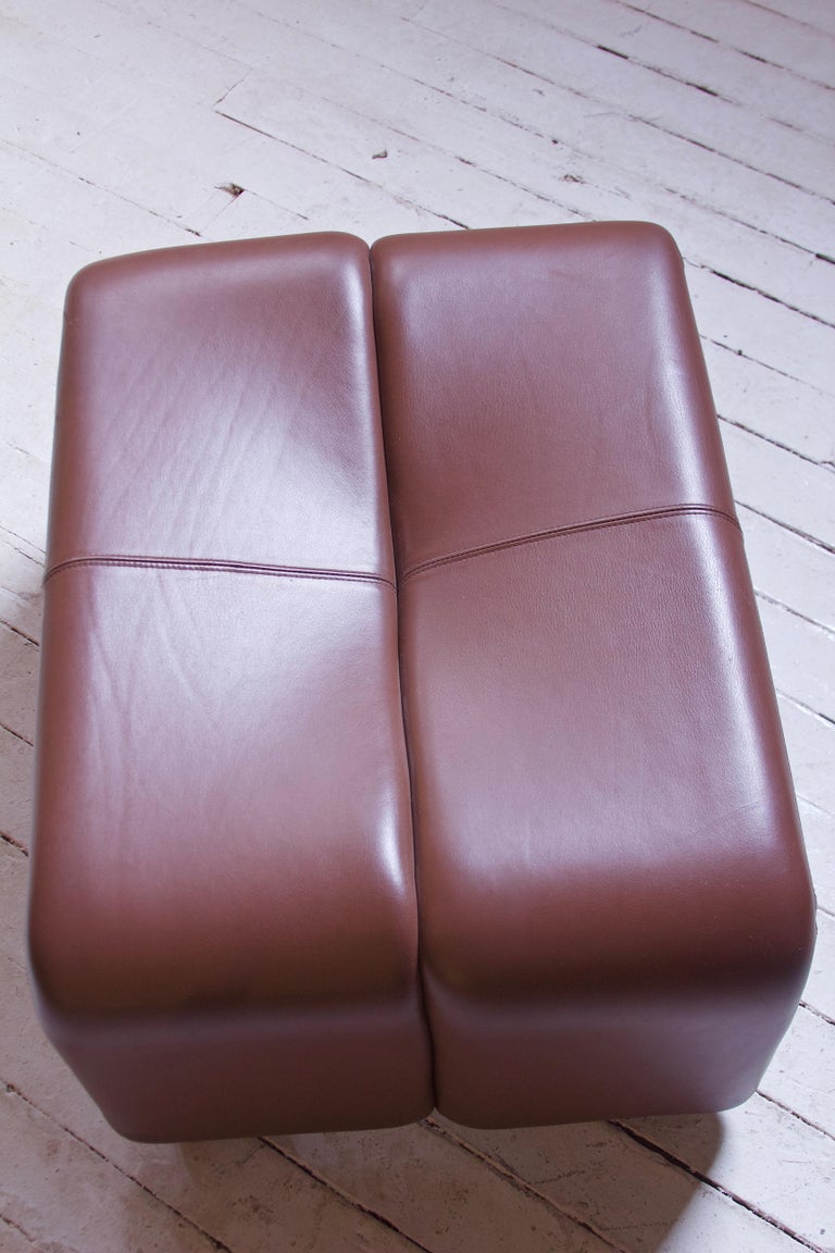 Pair Vintage Afra & Tobia Scarpa Leather 