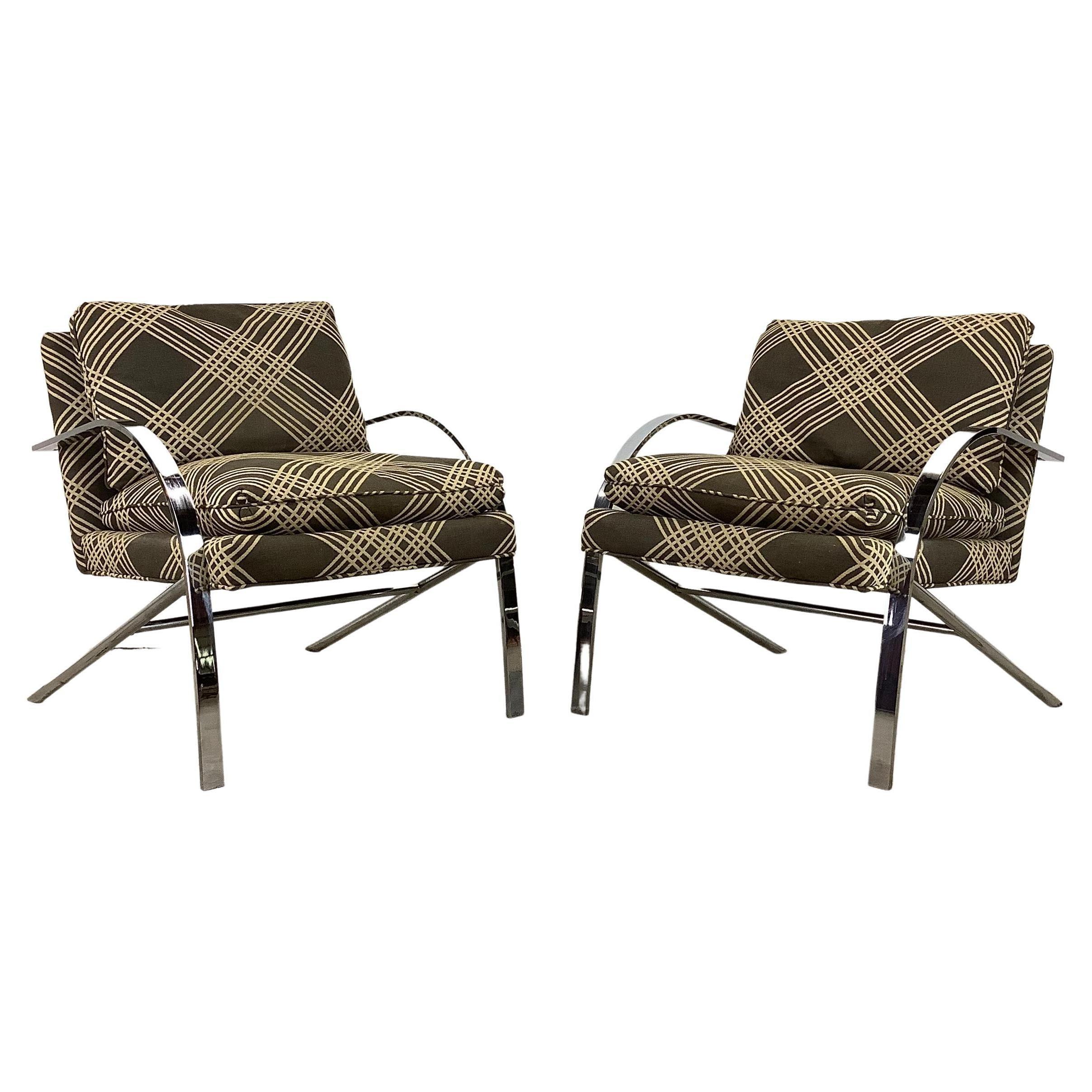 Pair Vintage "Arco" Lounge Chairs Attributed to Paul Tuttle