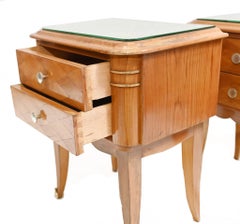 Pair Vintage Art Deco Bedside Cabinets, 1930s