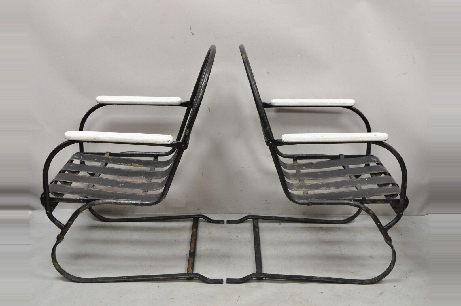 vintage metal bouncy chairs