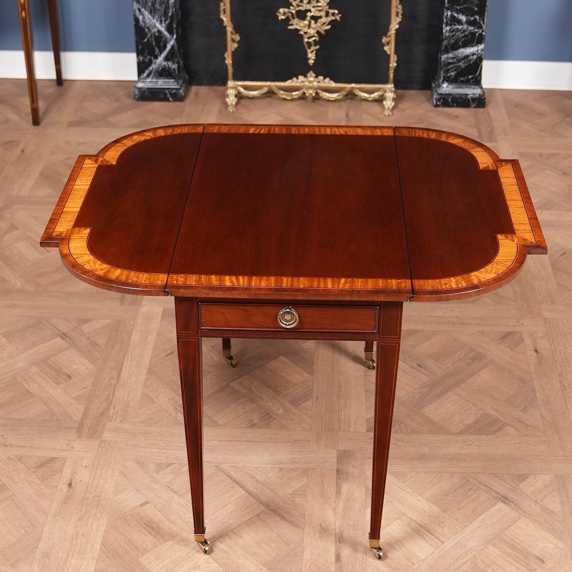 PAIR Vintage Baker Pembroke Tables 3