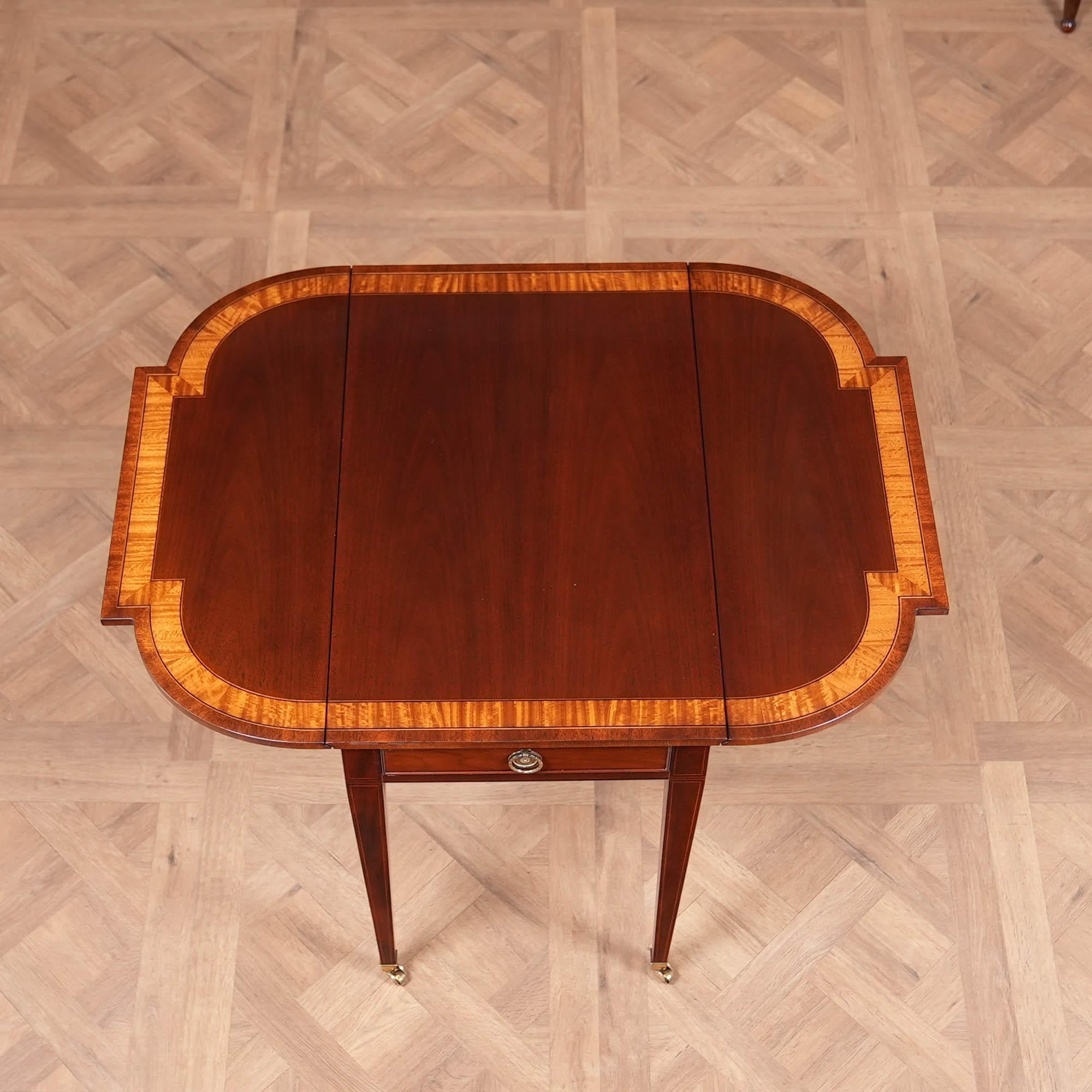 PAIR Vintage Baker Pembroke Tables 7