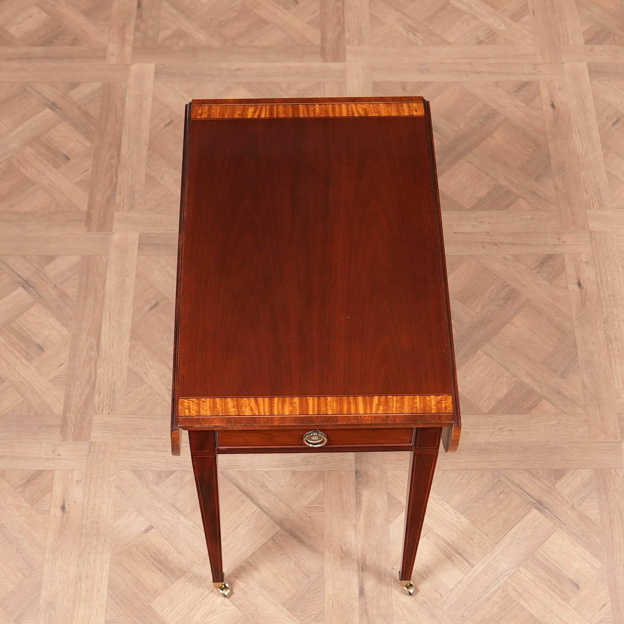 PAIR Vintage Baker Pembroke Tables 8
