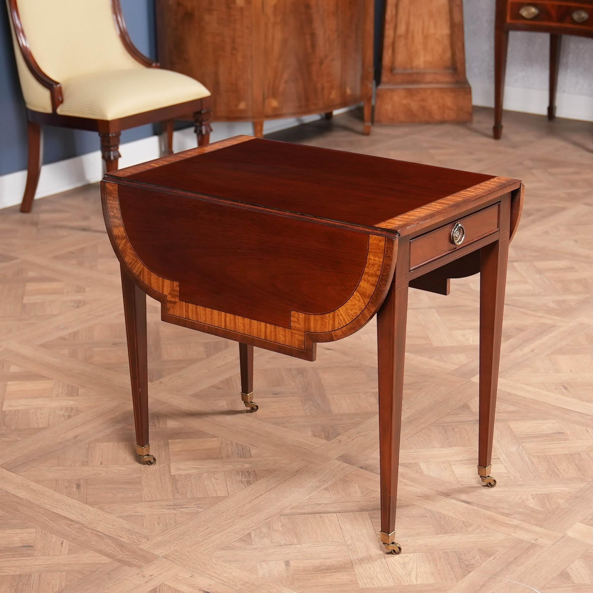 PAIR Vintage Baker Pembroke Tables 9