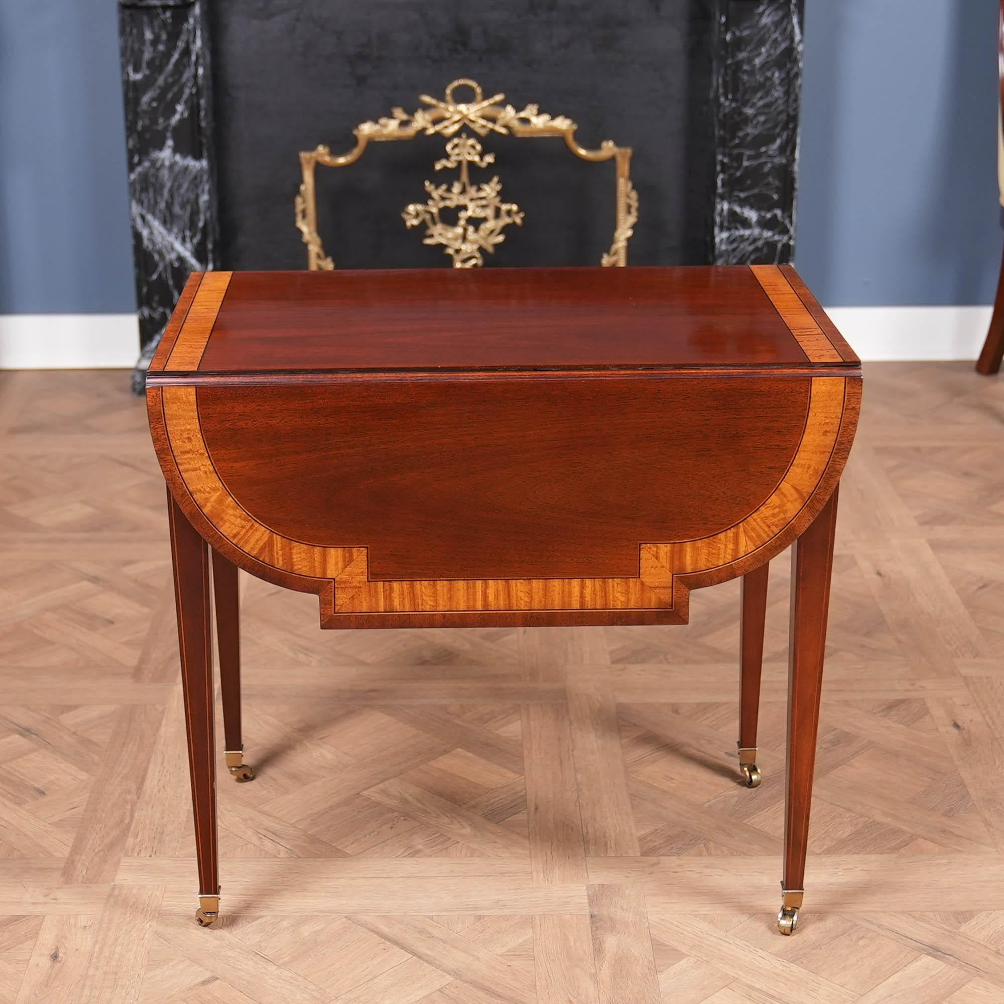 PAIR Vintage Baker Pembroke Tables 10