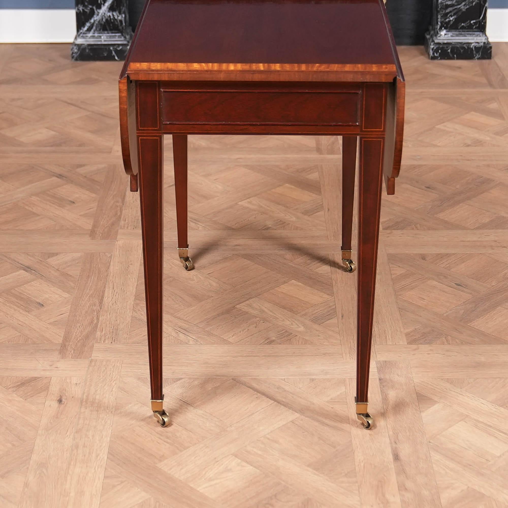 PAIR Vintage Baker Pembroke Tables 11