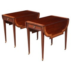 PAIR Vintage Baker Pembroke Tables