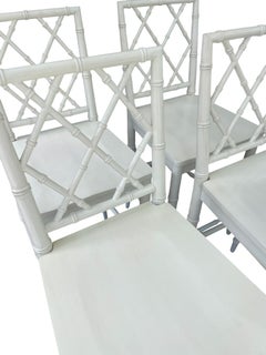 Pair Vintage Barstools Faux Bamboo Barstools White Barstools Palm Beach Pair