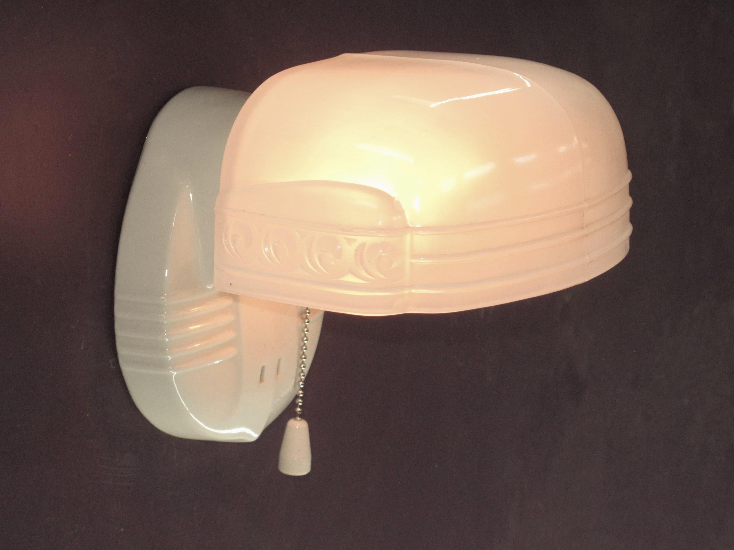 American Pair Vintage Bathroom Sconce Lights, Priced per pair