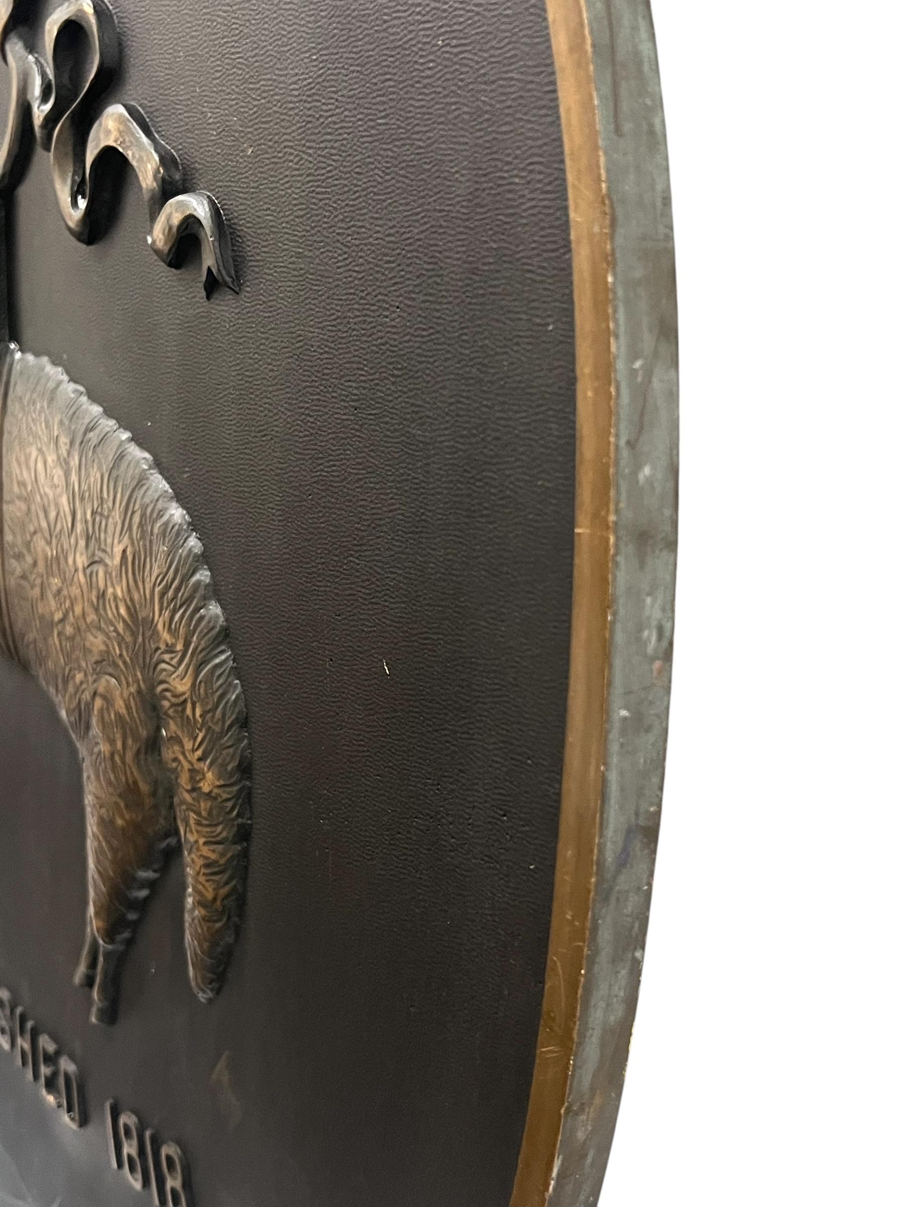 XIXe siècle Paire de plaques de construction vintage Brooks Brothers « Golden Fleece » en bronze en vente