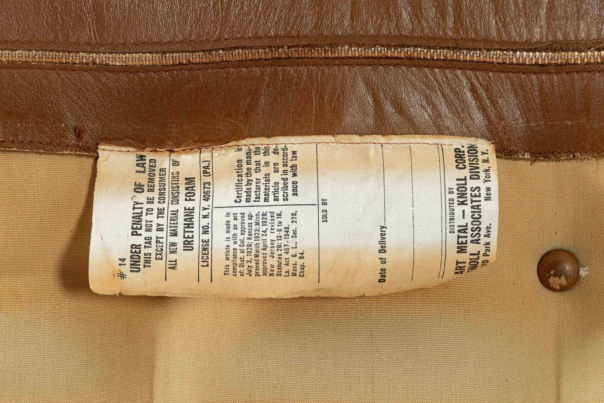 Paar braune Tugendhat Lounge Chairs von Mies van der Rohe für Knoll 1960er Jahre im Angebot 9