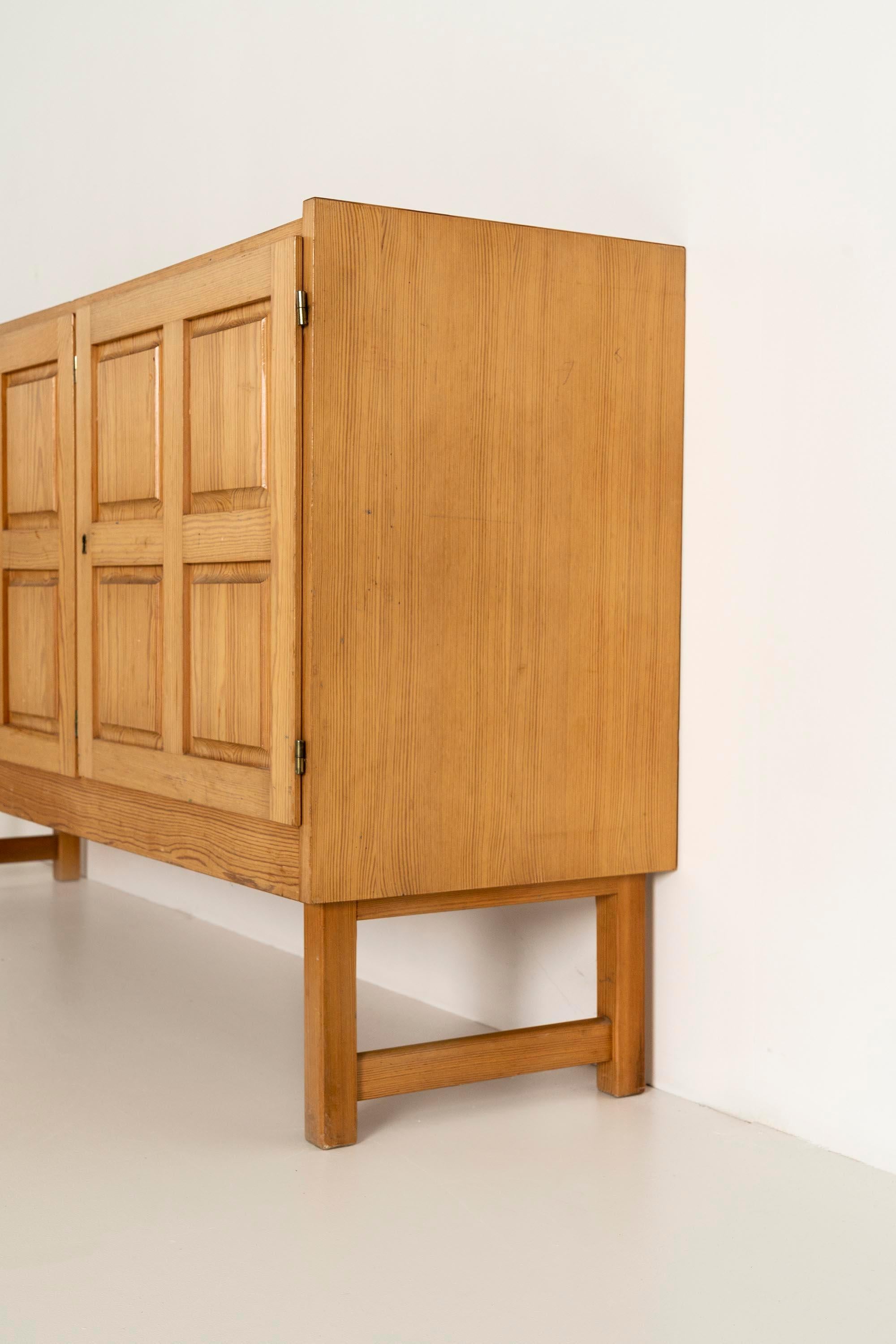 Pair Vintage Brutalist Sideboards, 1980s 6