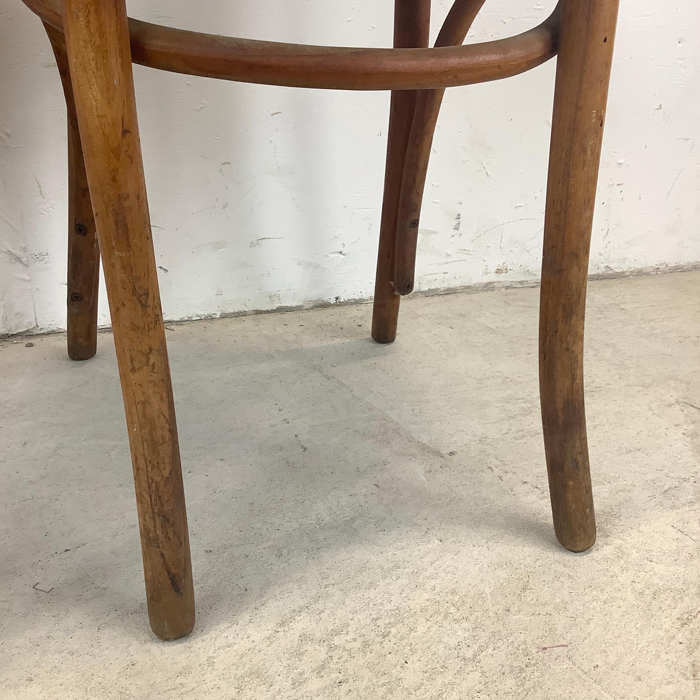 Pair Vintage Cafe Style Dining Chairs by Thonet 5