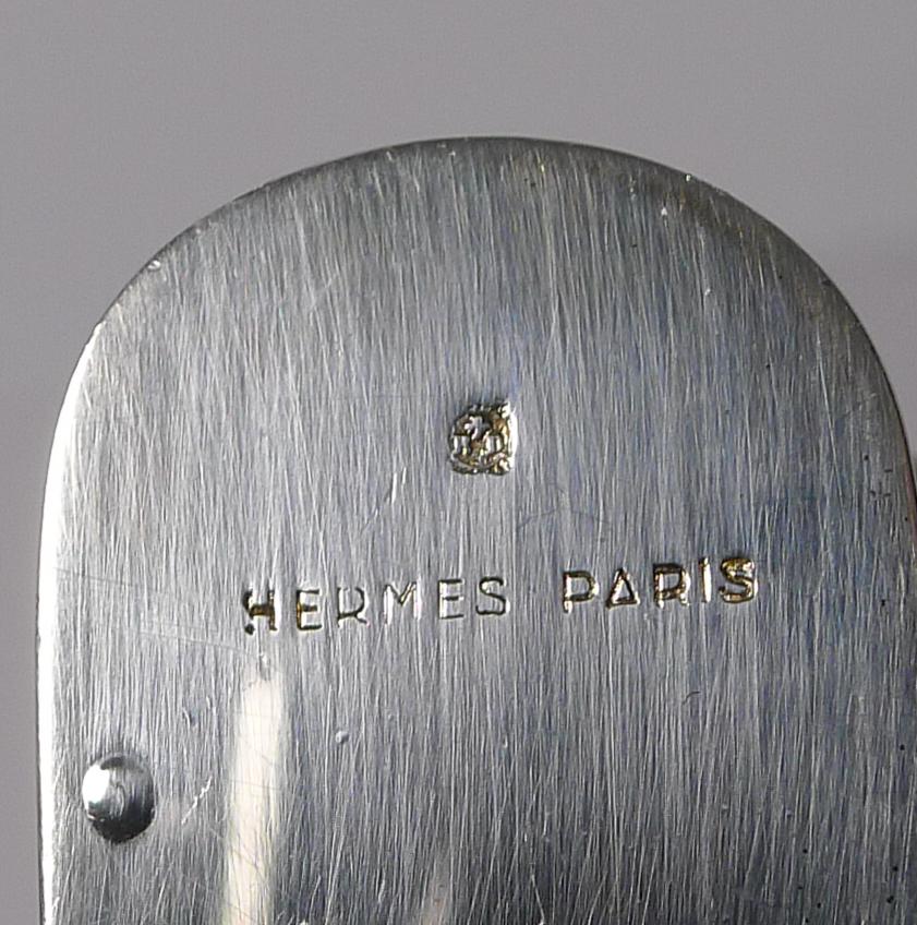 Pair of Vintage Cased Horse Head Napkin Rings by Hermes, Paris 2