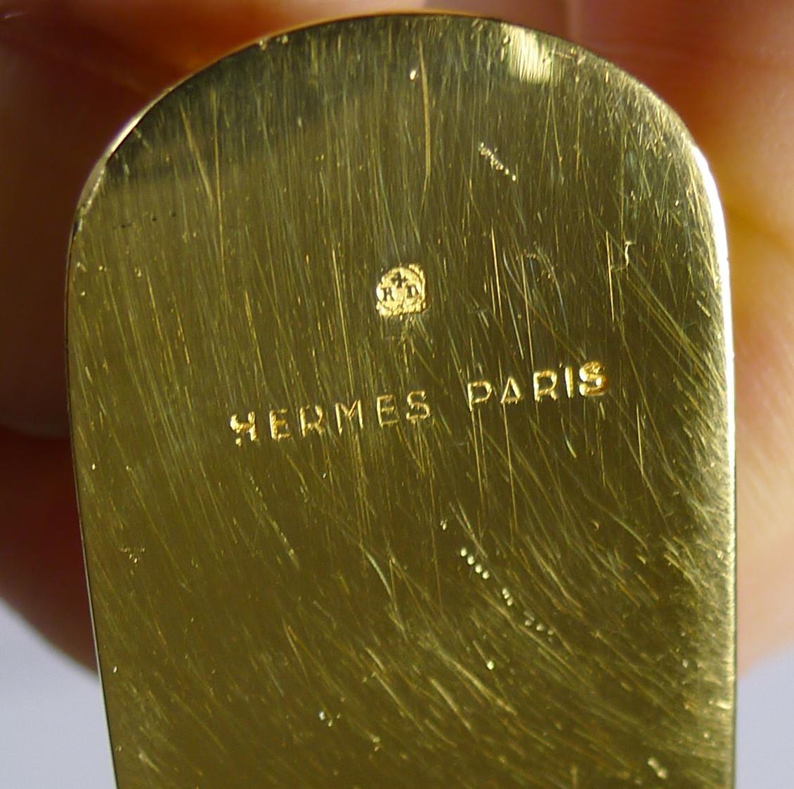 Pair of Vintage Cased Horse Head Napkin Rings by Hermes, Paris 1