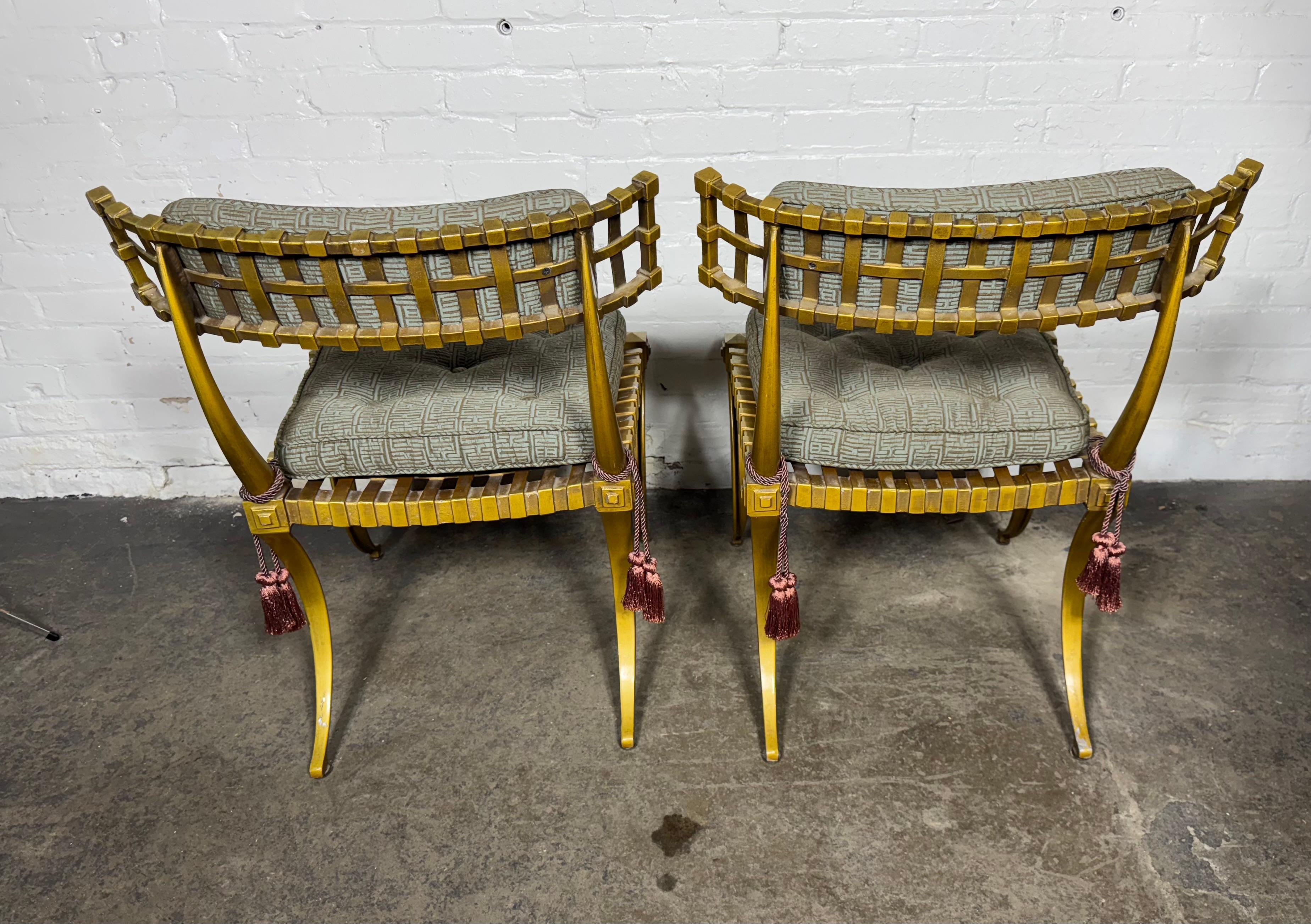 Pair Vintage Cast Aluminum 