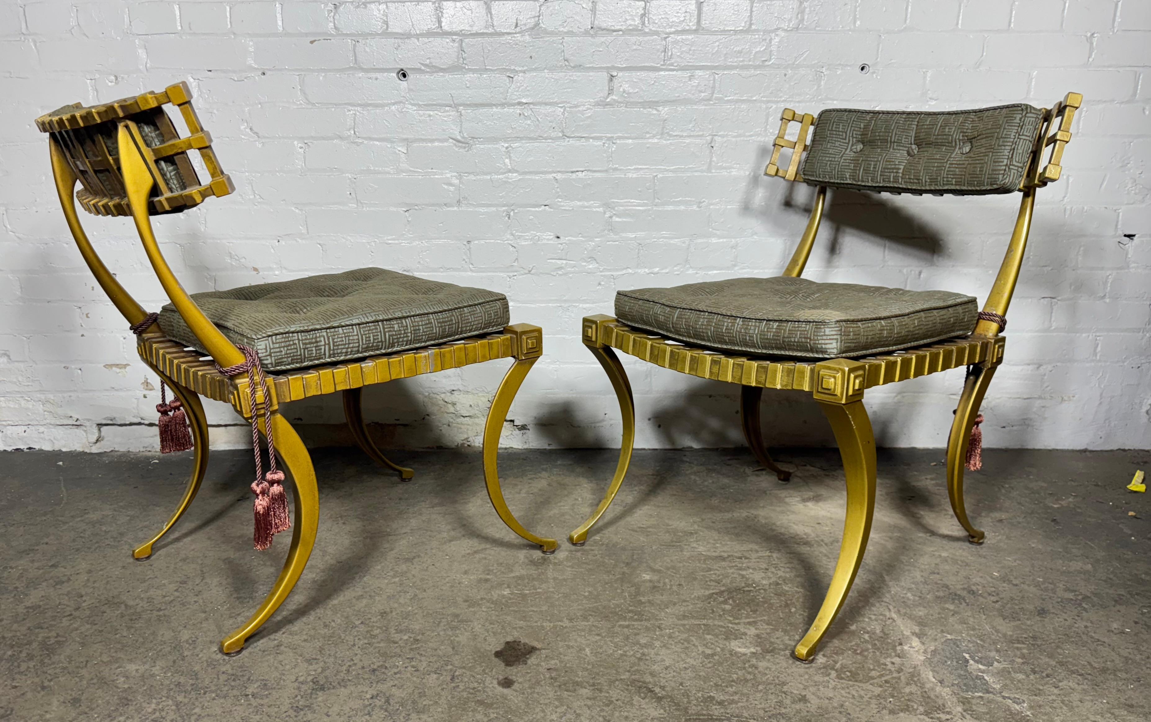 Pair Vintage Cast Aluminum 