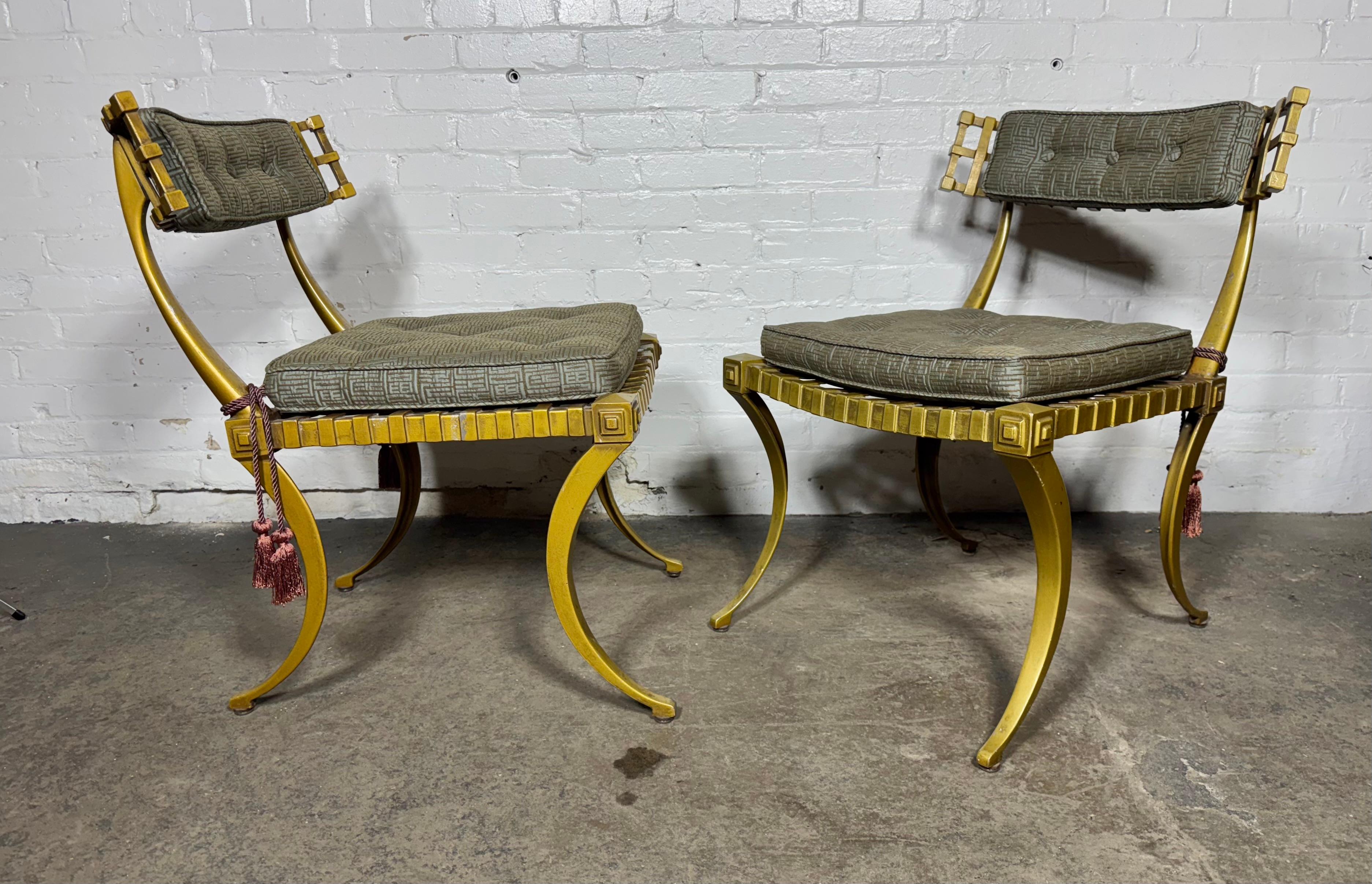 Pair Vintage Cast Aluminum 