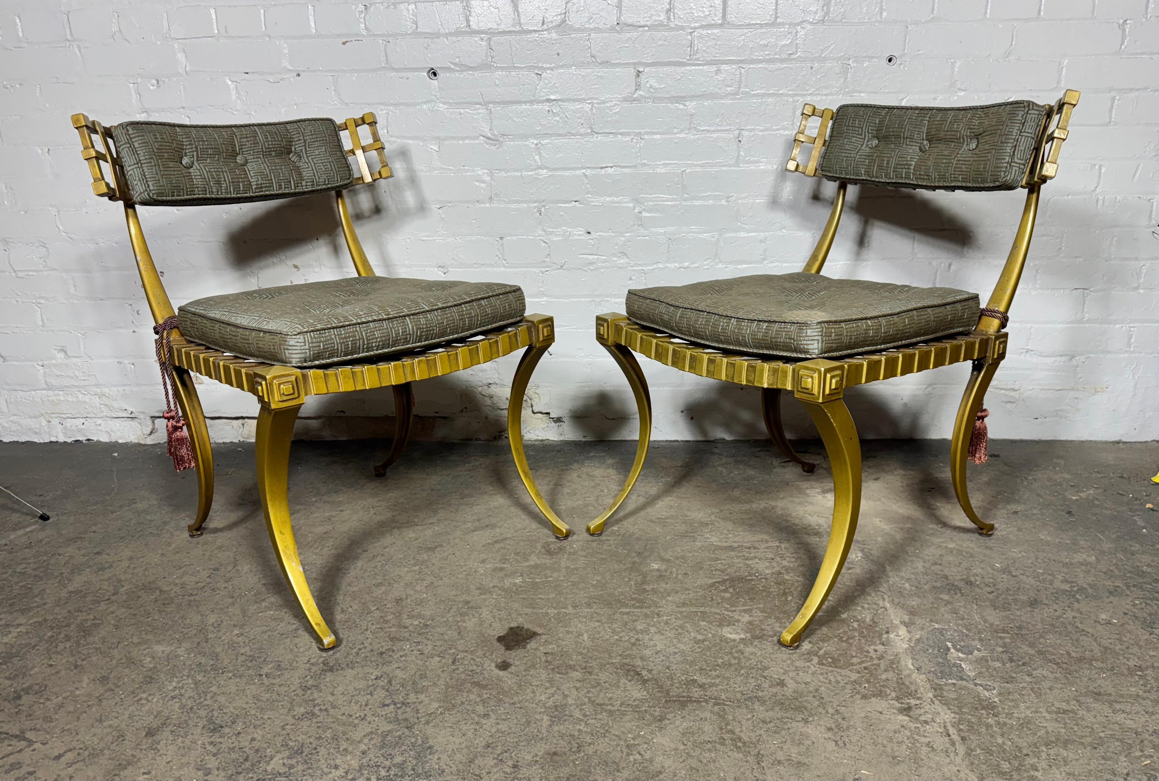 Pair Vintage Cast Aluminum 