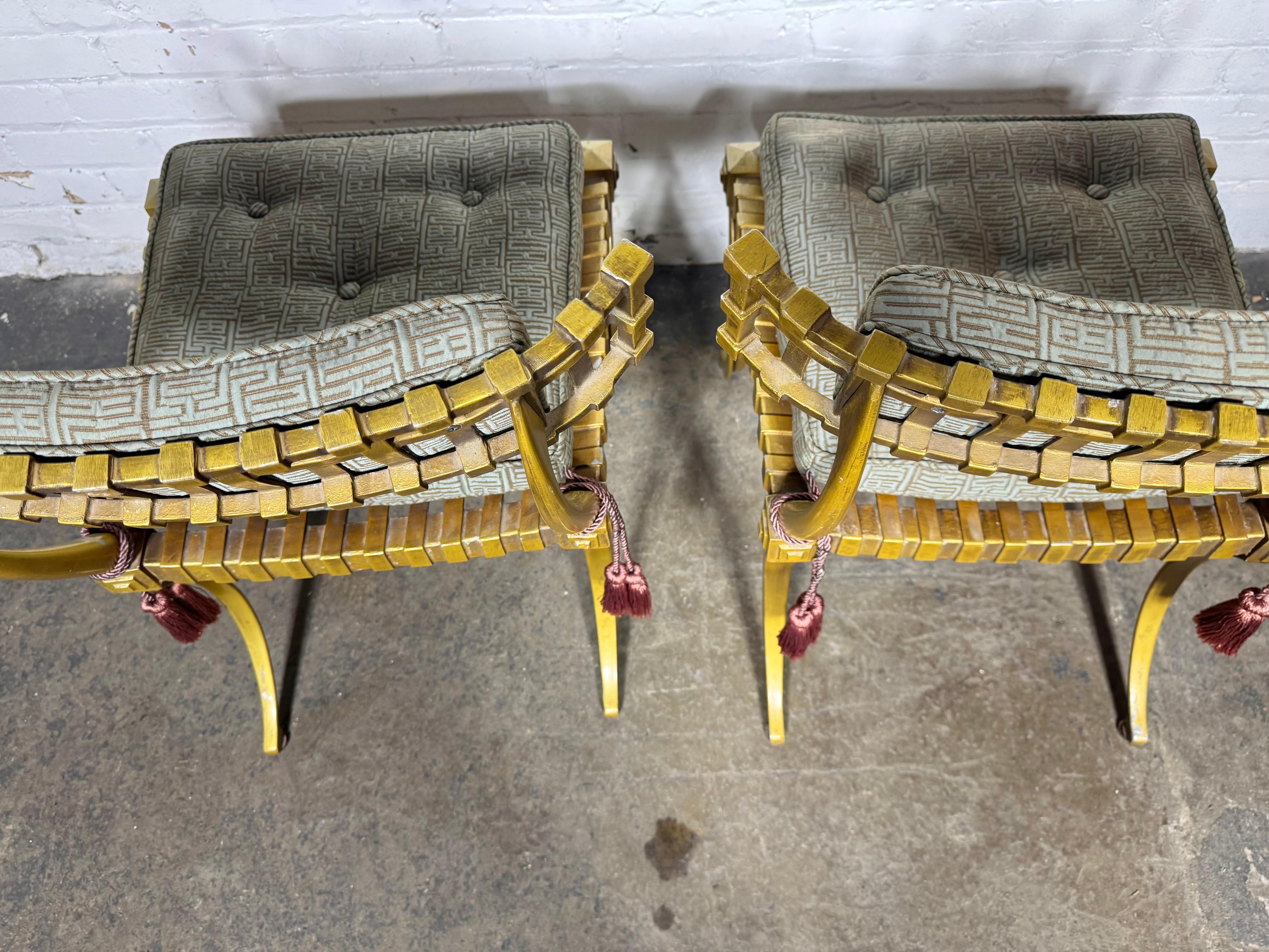 Pair Vintage Cast Aluminum 