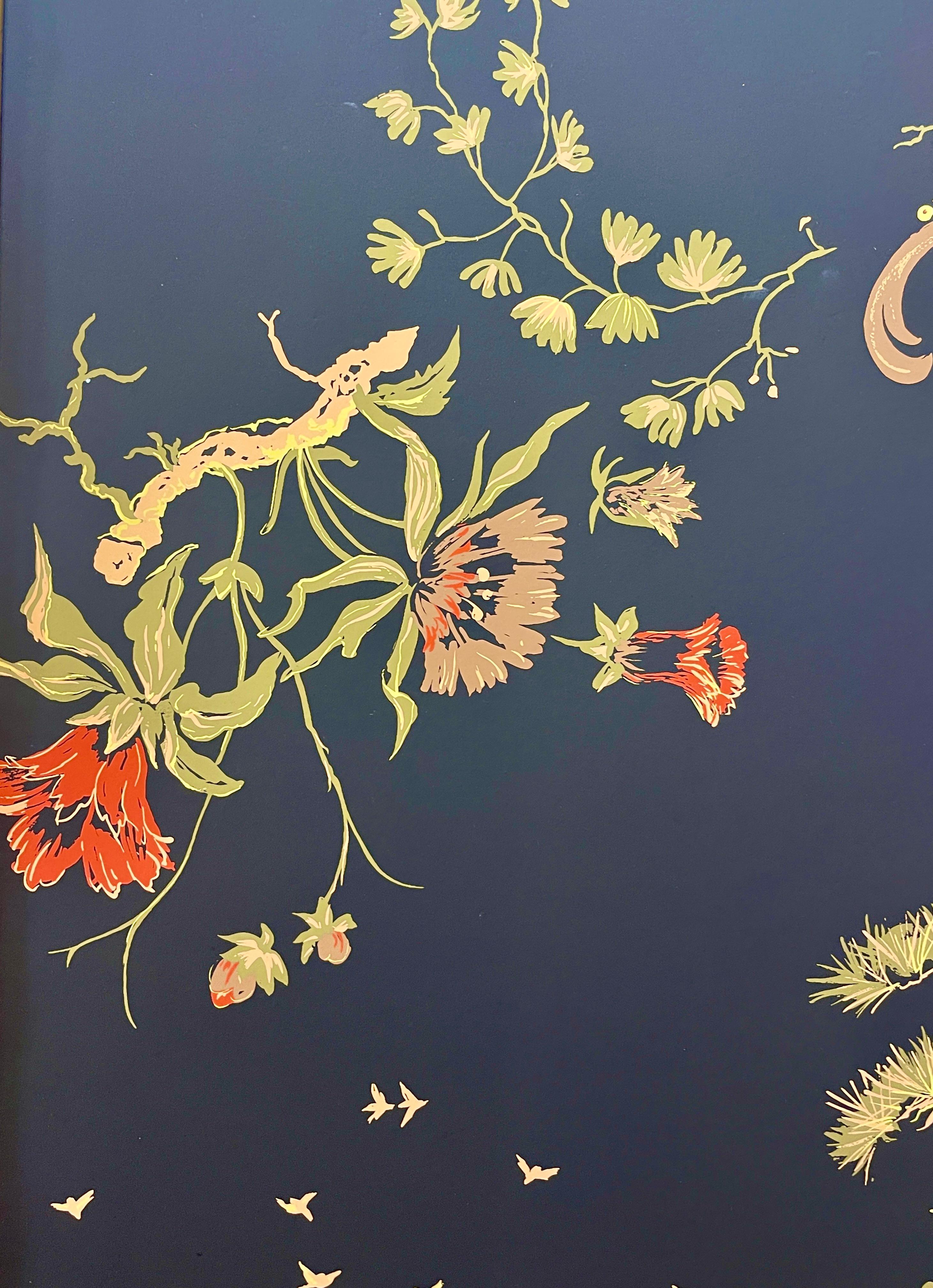 Paar gerahmte Chinoiserie-Tapeteteppiche im Vintage-Stil, von Philip Graf Inc, 1950er Jahre im Angebot 4