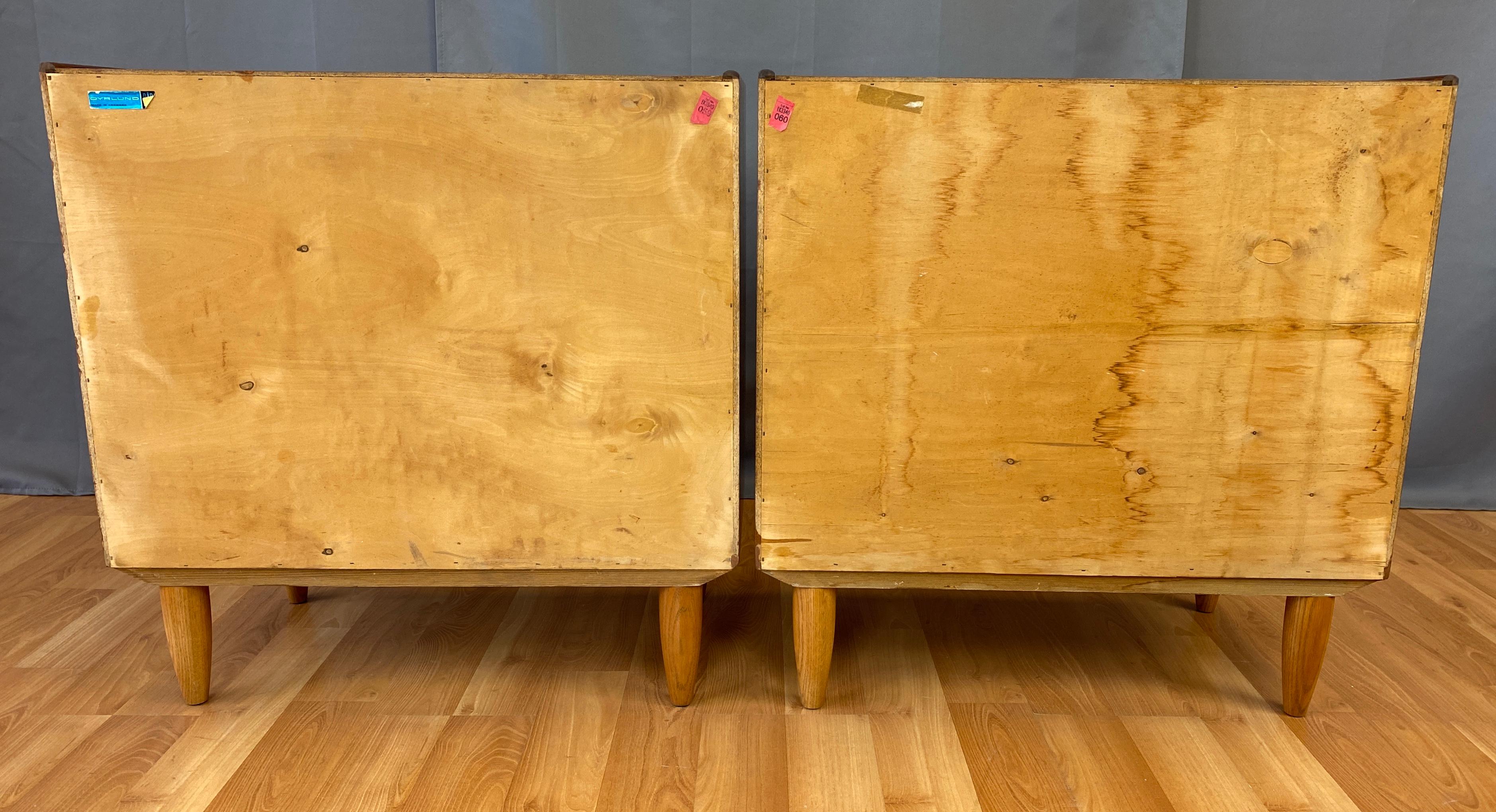 Pair of Vintage Danish Modern Teak Dressers or Nightstands by Dyrlund 13