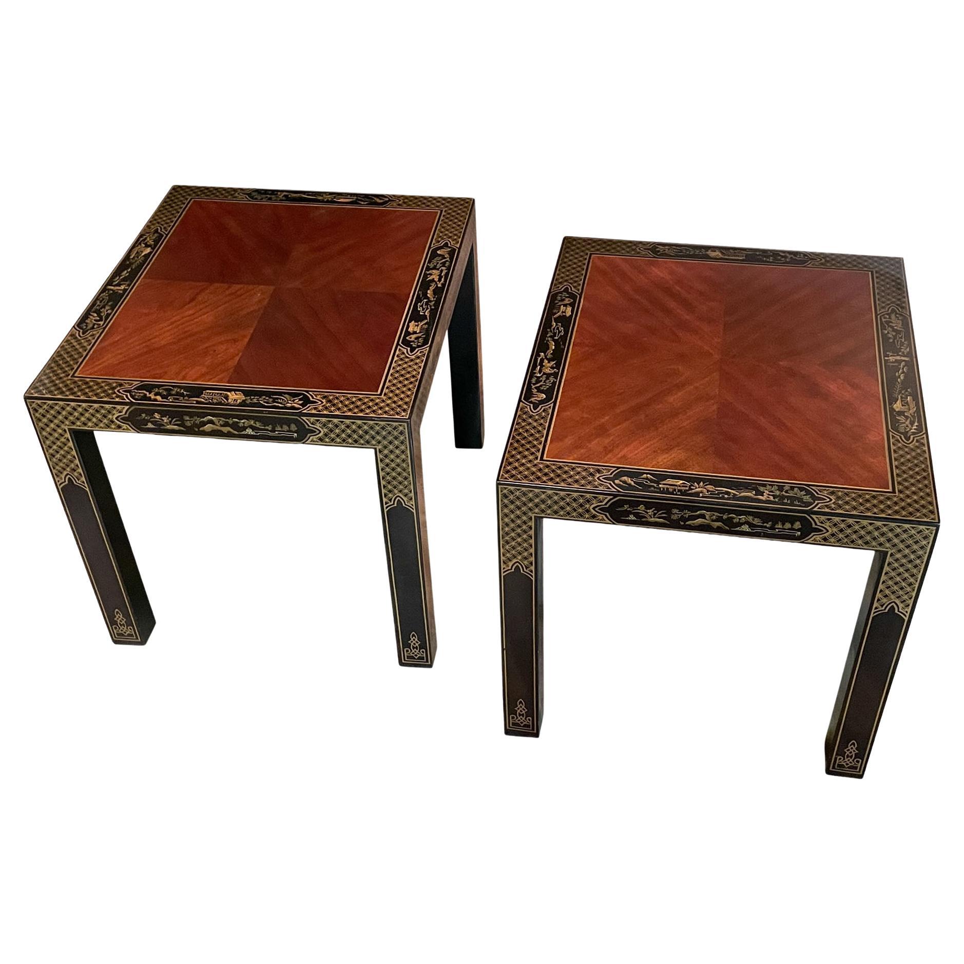 Pair Vintage Drexel End Tables For Sale