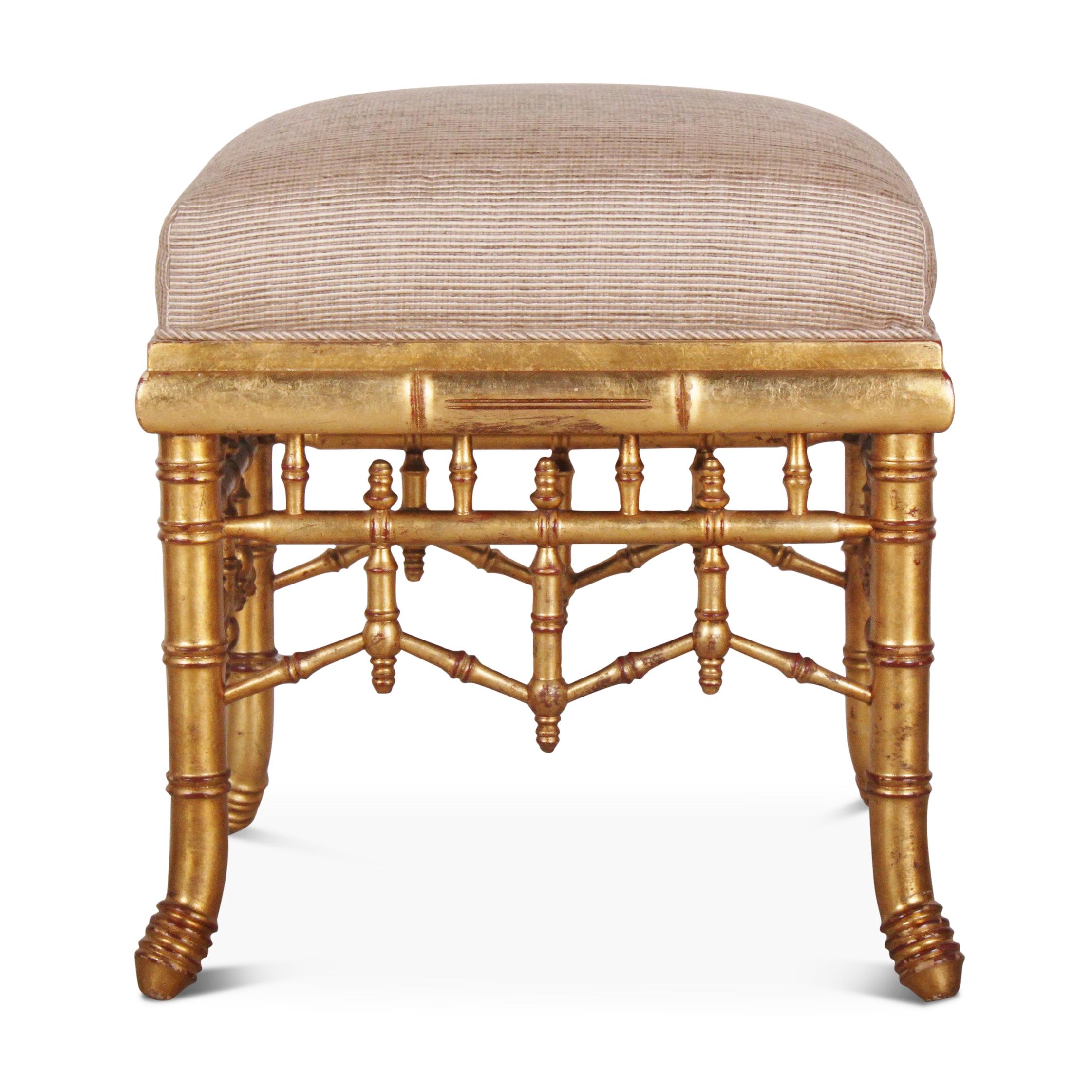 bamboo ottoman stool