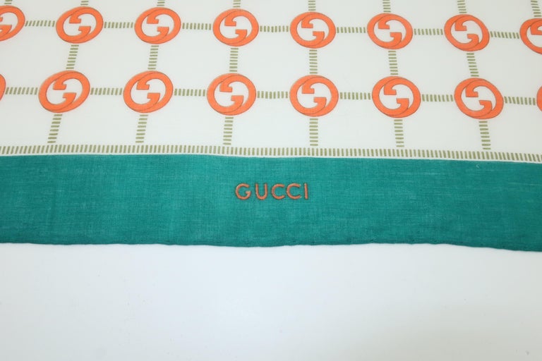 Gucci Multicolor Cotton Mini Floral Print Pocket Square Scarf - Yoogi's  Closet