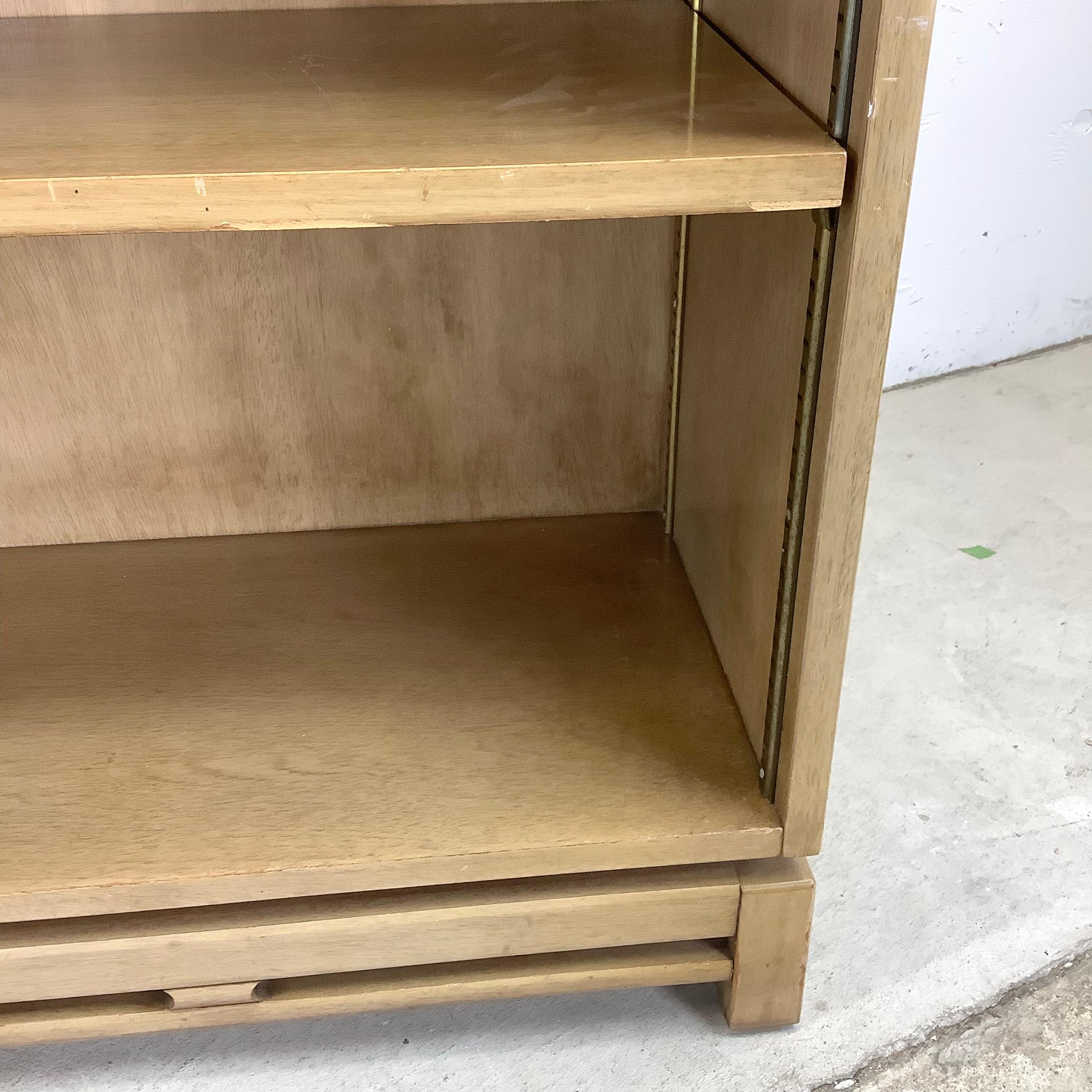 Pair Vintage Low Bookcases, 