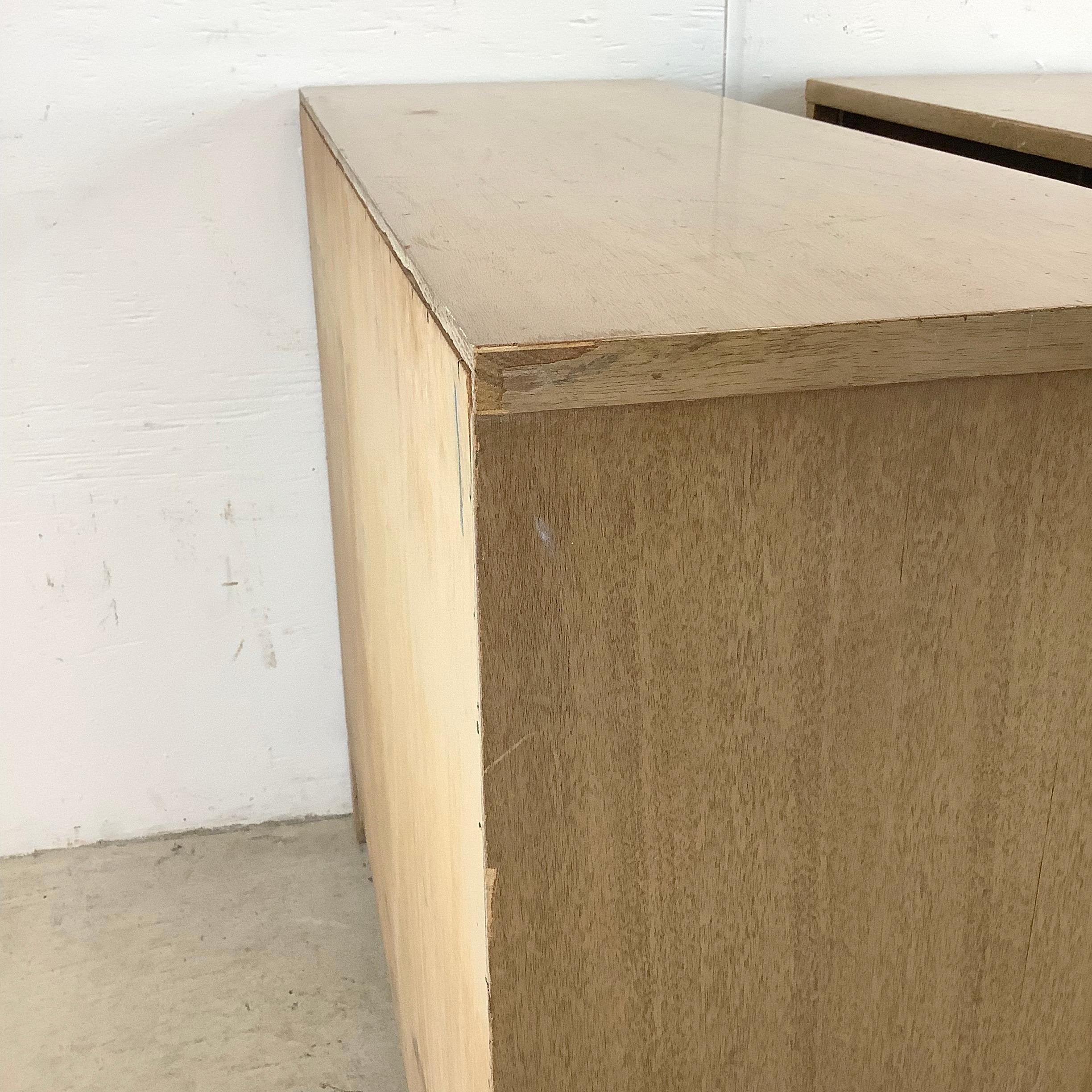 Pair Vintage Low Bookcases, 