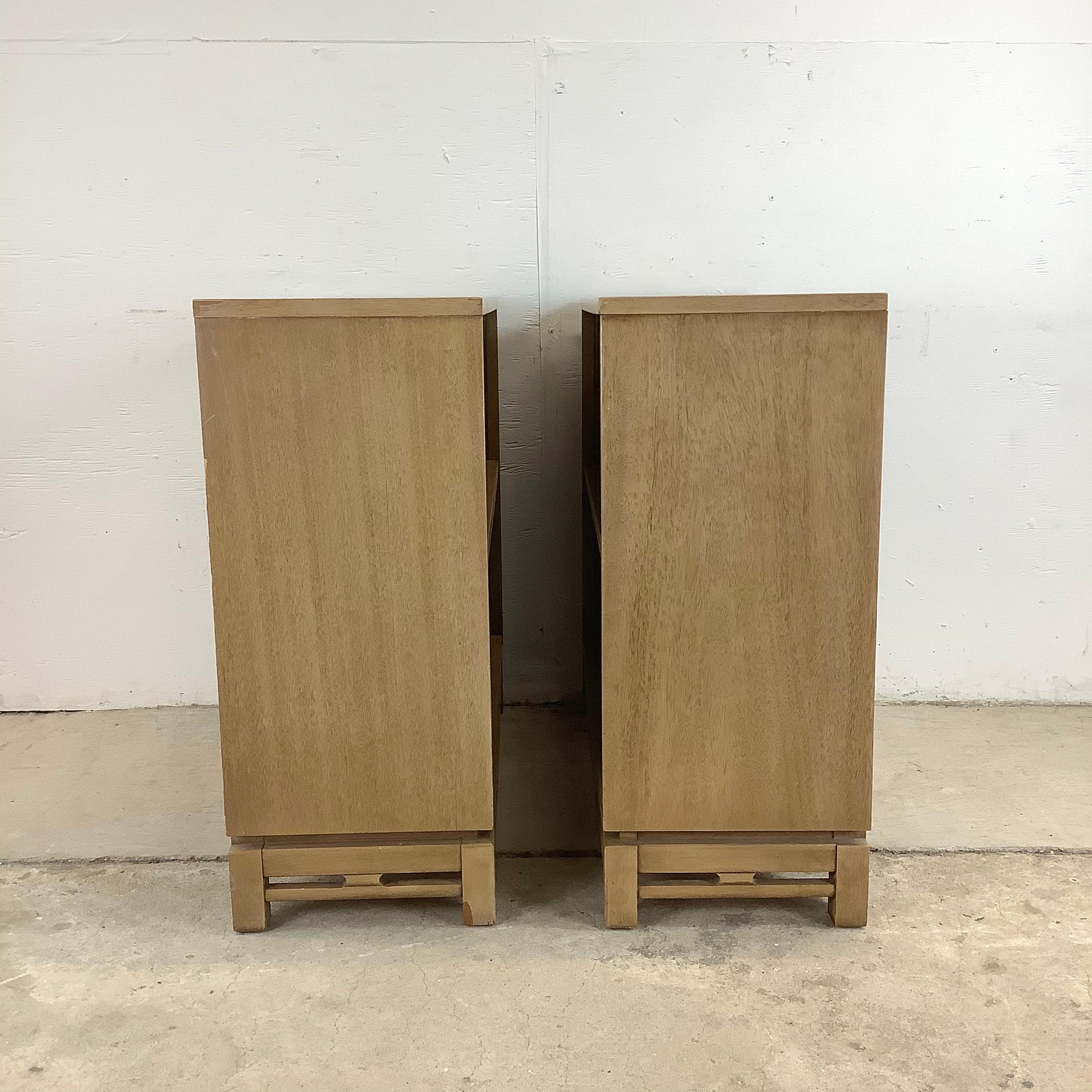 American Pair Vintage Low Bookcases, 