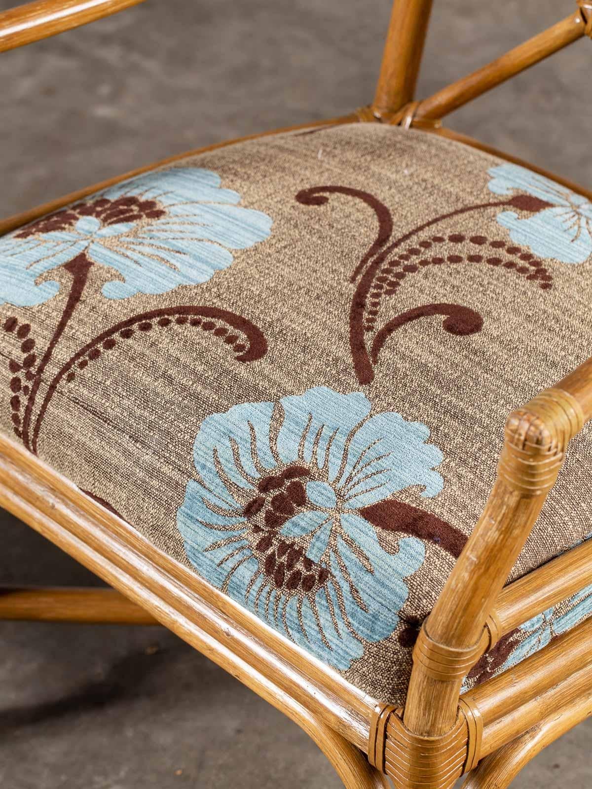 Pair of Vintage McGuire Bamboo Target Design Chairs, circa 1970 5