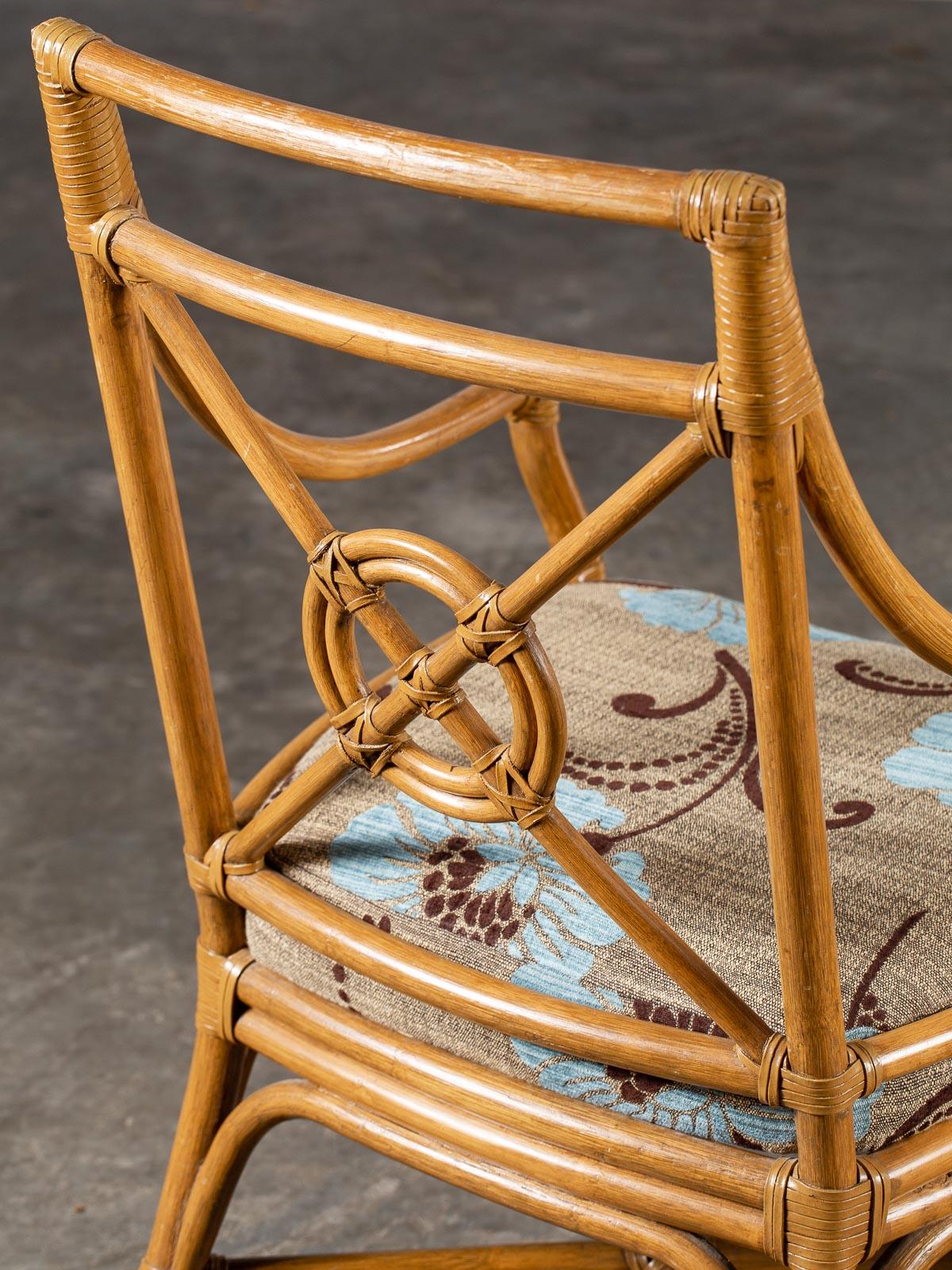 Pair of Vintage McGuire Bamboo Target Design Chairs, circa 1970 10
