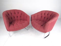 Pair of Vintage Modern Lounge Chairs after Milo Baughman