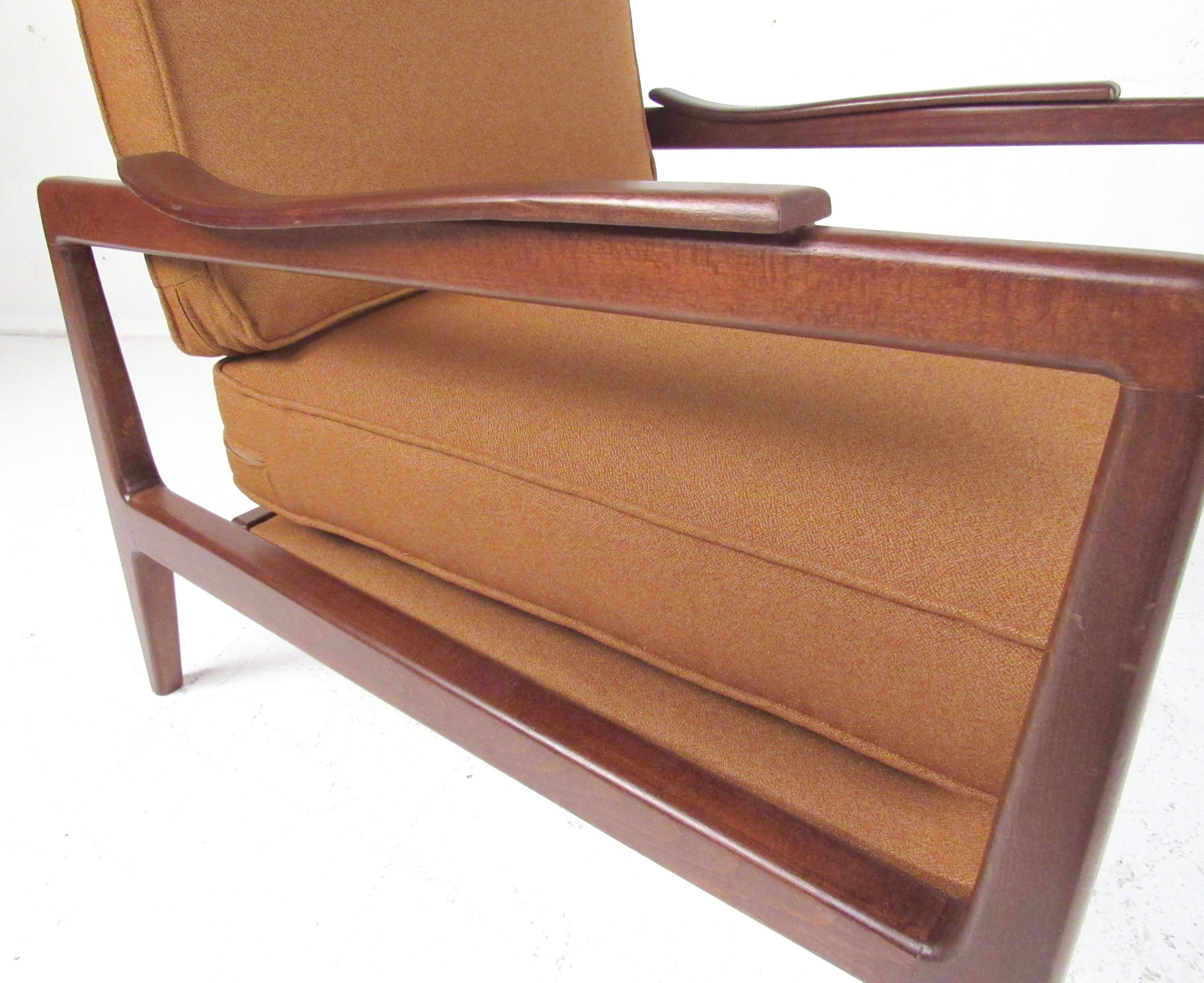 Edmond Spence Designed Walnut Lounge Chairs 5
